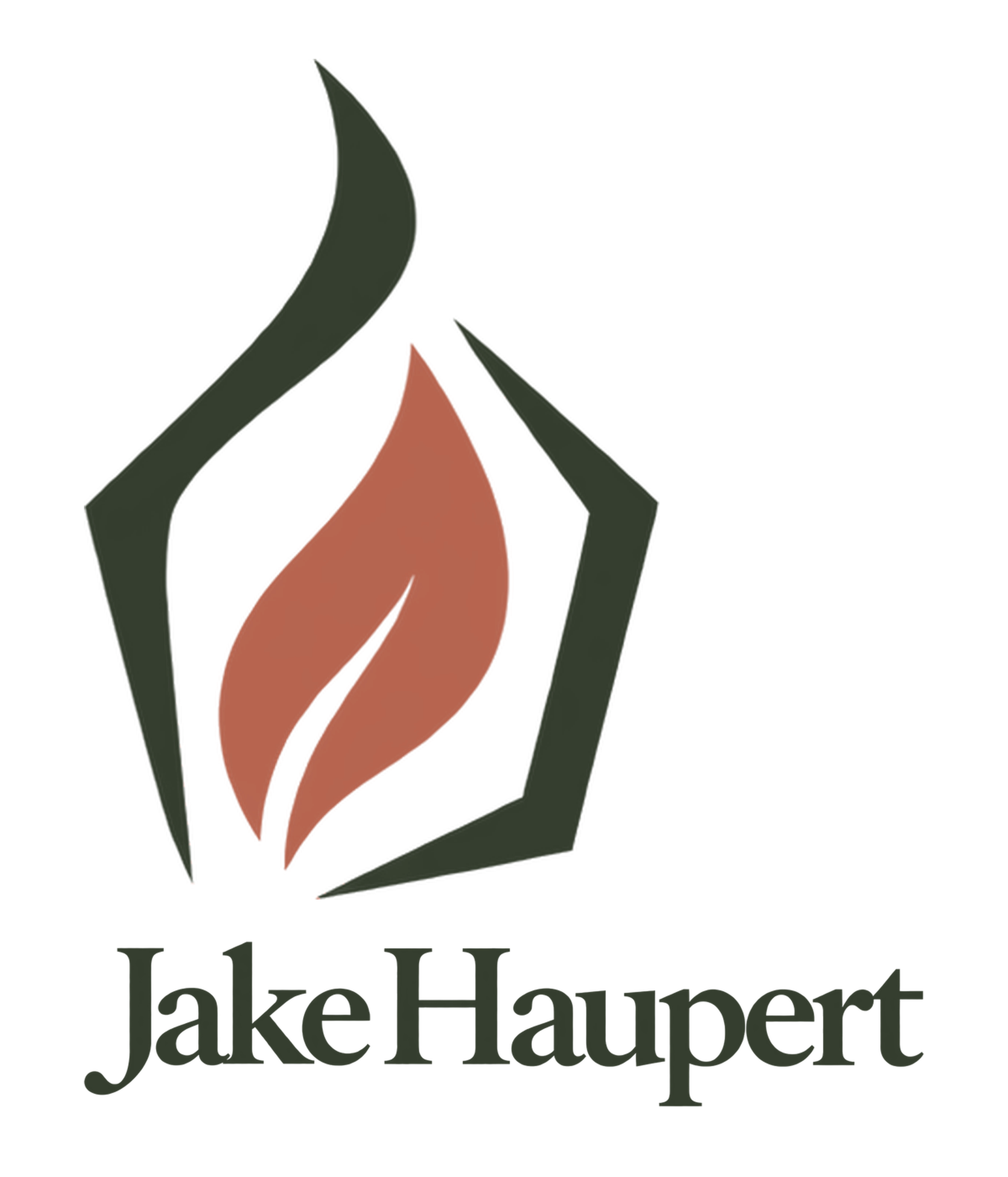 Logo of Jake Haupert with a leaf, fire visual in a lantern, reflecting inner light and the fire that burns inside of him and the energy he brings his work as a consultant, advisor and a recognized fieldbuilder for transformative experiences globally.