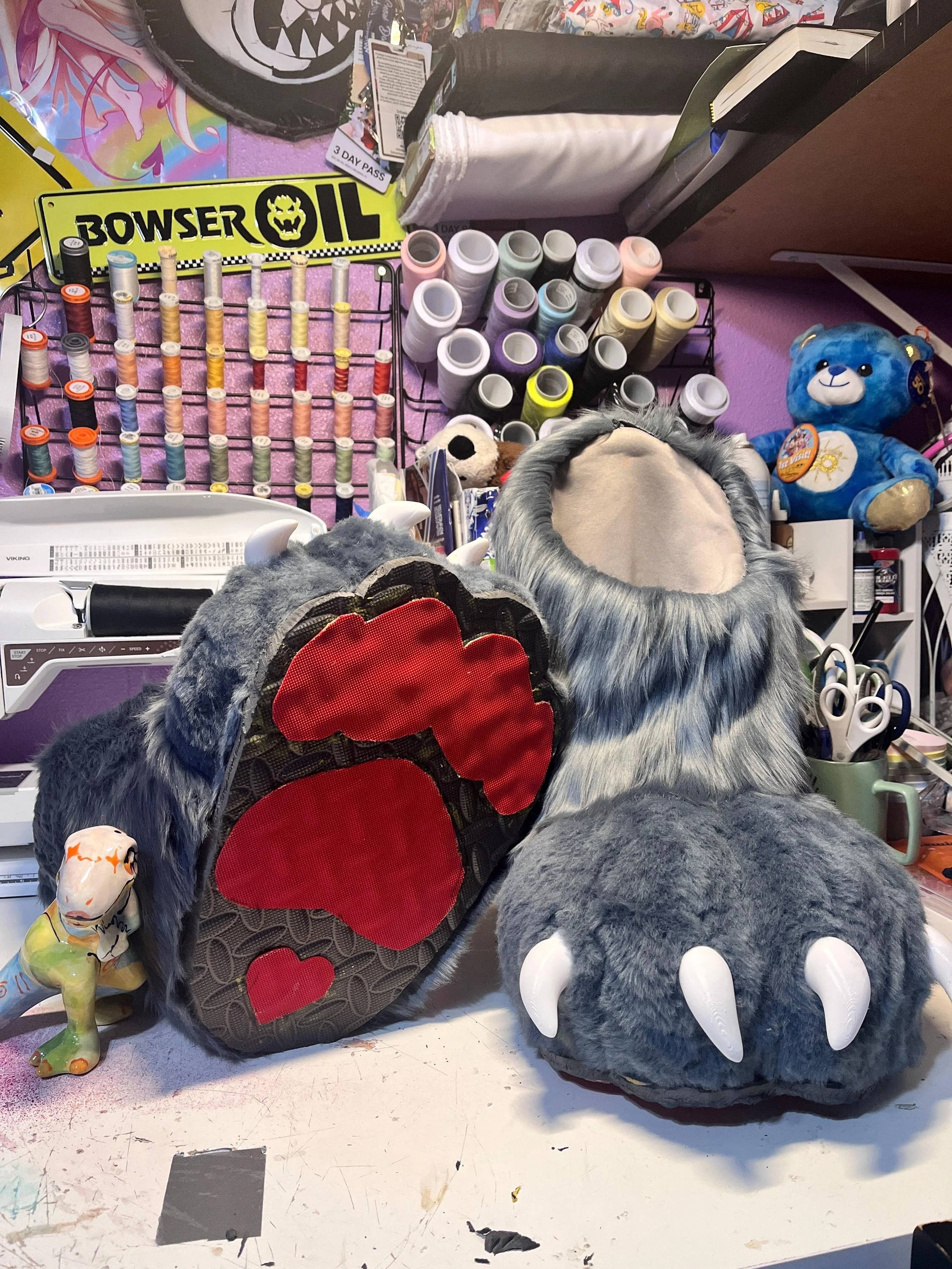 3D Printed Digi & Planti Fursuit Feet Paws & Claws | TPU & PLA