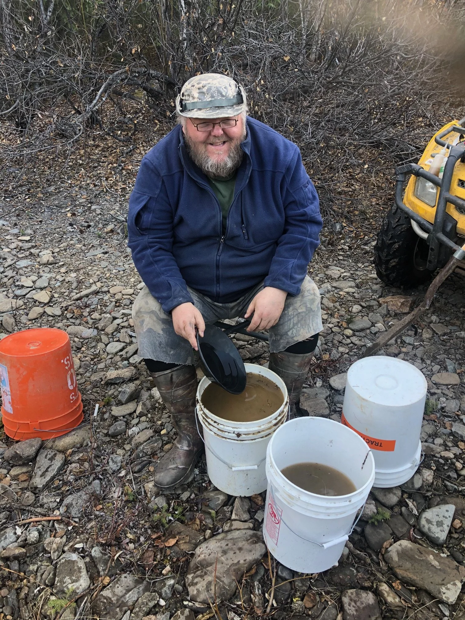 Panning for any color back in the day. 