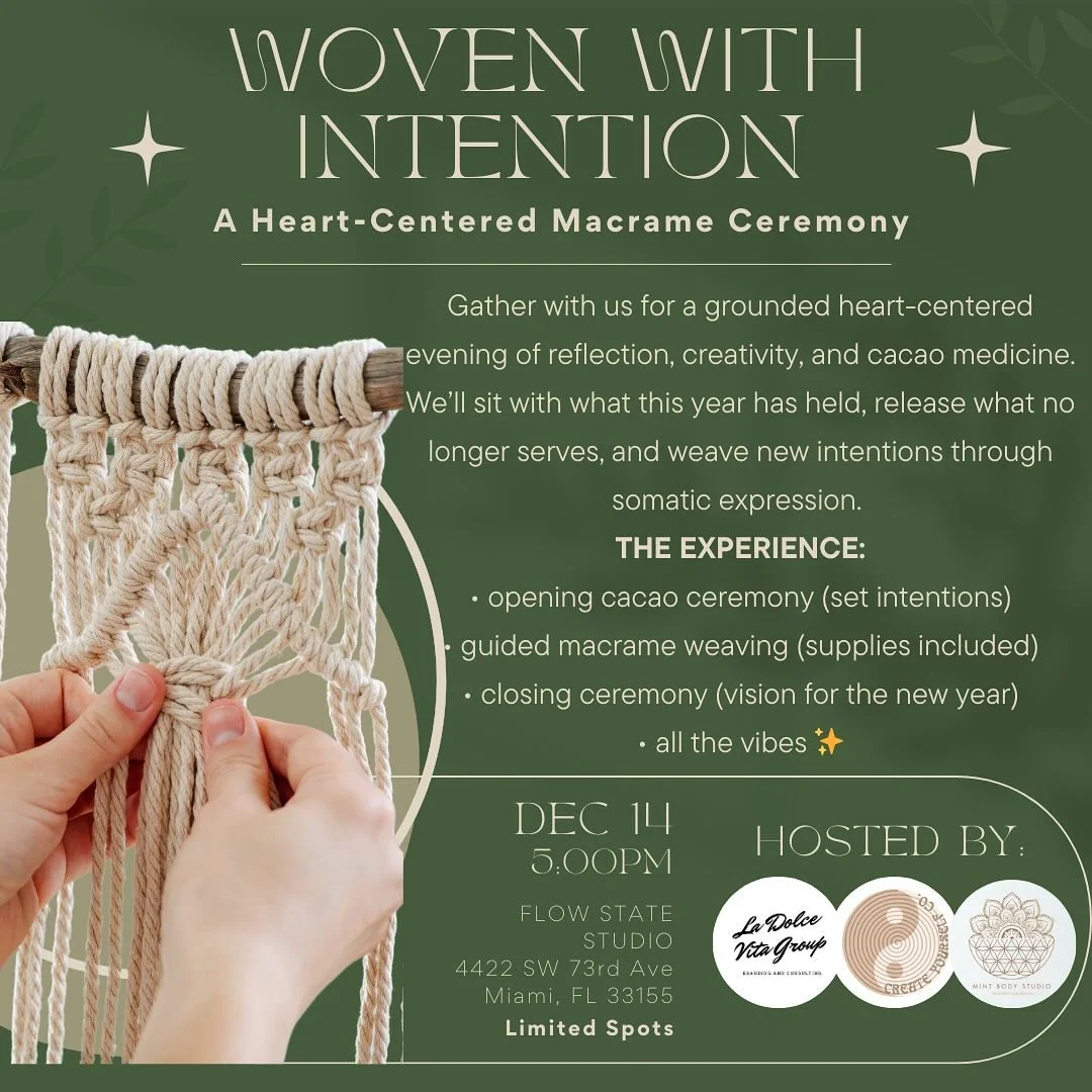 Woven With Intention 🤍
A quiet moment in a loud season &mdash; a space to breathe, create, and come back to yourself.

This evening is about softness&hellip;
letting your hands move with purpose, letting your mind slow down,
and letting your energy 