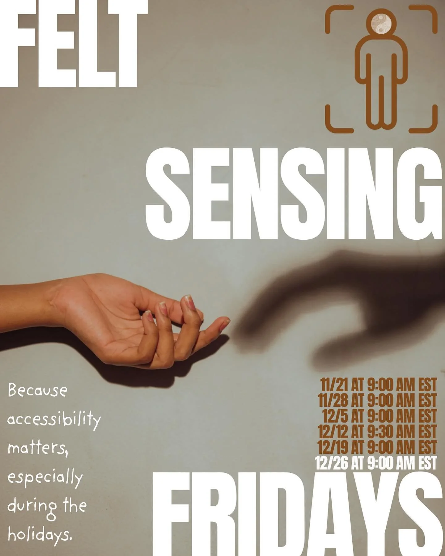 Last Friday, on Felt Sensing Friday, we made space to gently feel the busyness of the holiday season 🎅🏻🕎🎄Instead of pushing past it...we turned toward it.
We slowed down, sensed where it lives in our bodies, and listened for what it needed.

And 
