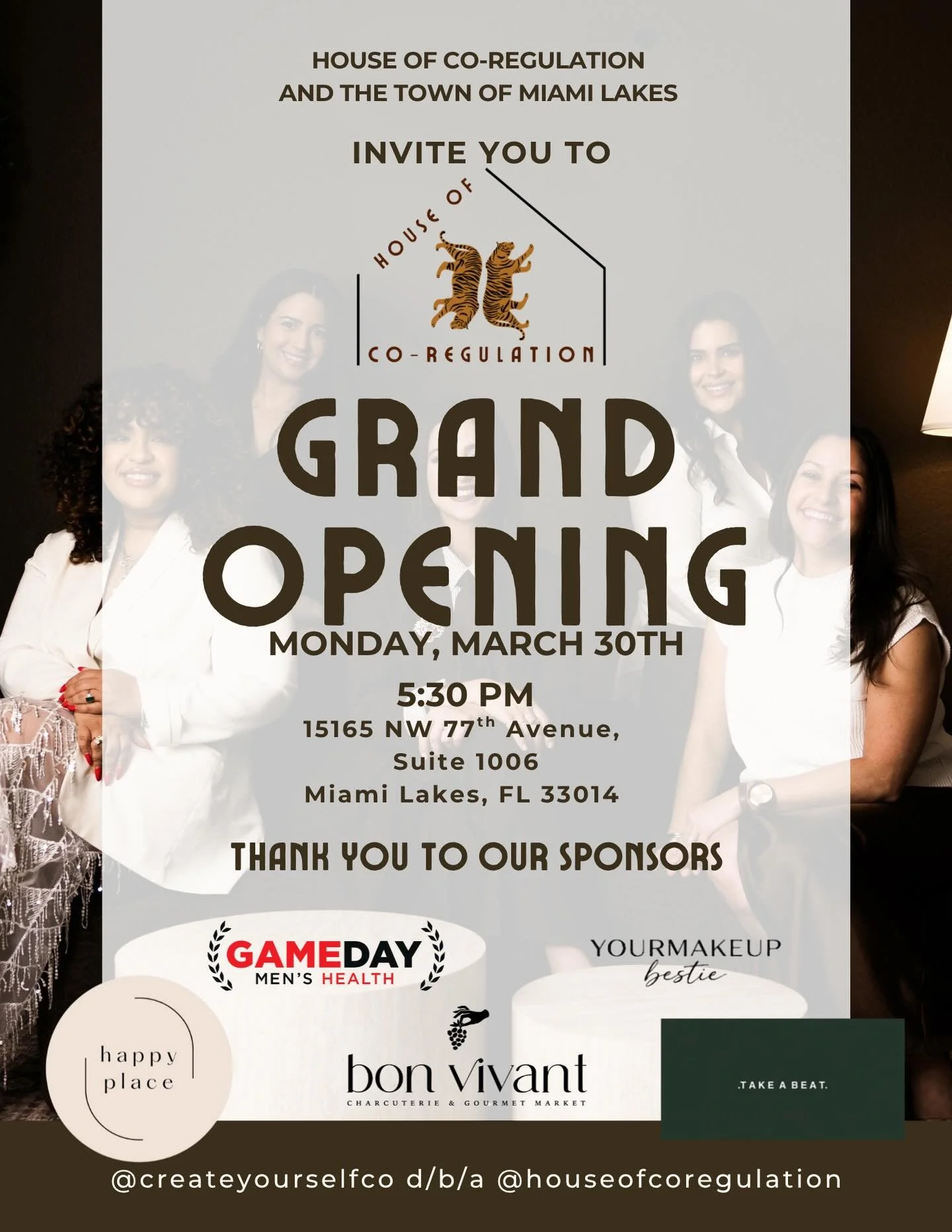 You&rsquo;re invited. 🐅

Join us as we celebrate the opening of House of Co-Regulation, a non-pathologizing and neuroaffirming space created to support connection, nervous system awareness, and compassionate understanding for children, families, and