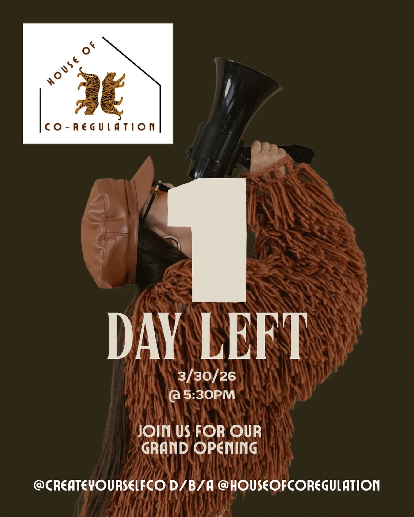 Tomorrow, we open the doors&hellip;🤎

And it doesn&rsquo;t quite feel like an opening&hellip;it feels like an arrival.

After months of intention, dreaming, creating, and holding this vision in my body&hellip;House of Co-Regulation is ready to welco