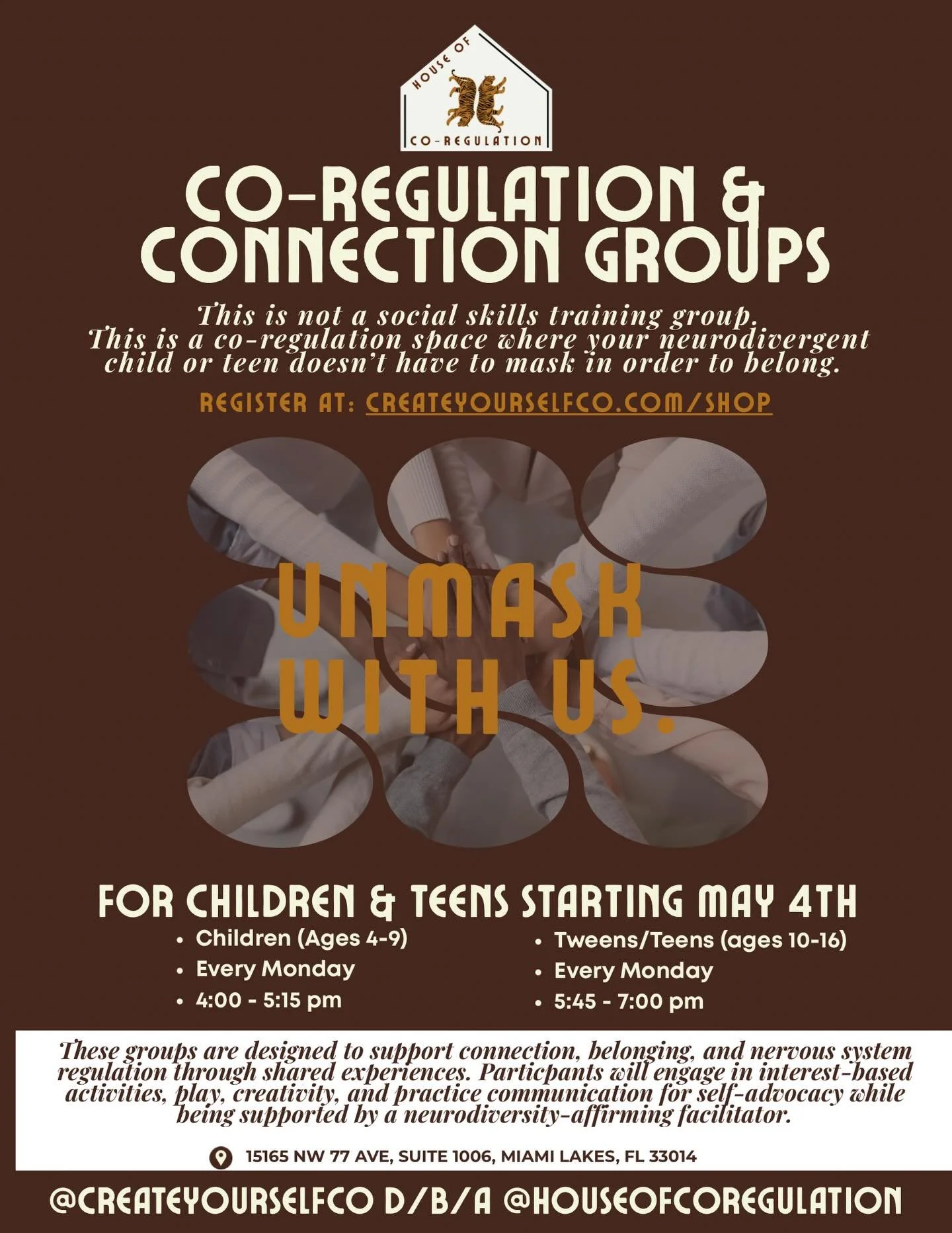 You asked, and we listened! An option for &ldquo;Drop-in only&rdquo; has been added to our website for our Co-regulation &amp; Connection Group offerings, for both children AND teens! The monthly membership is still an option for those who can commit