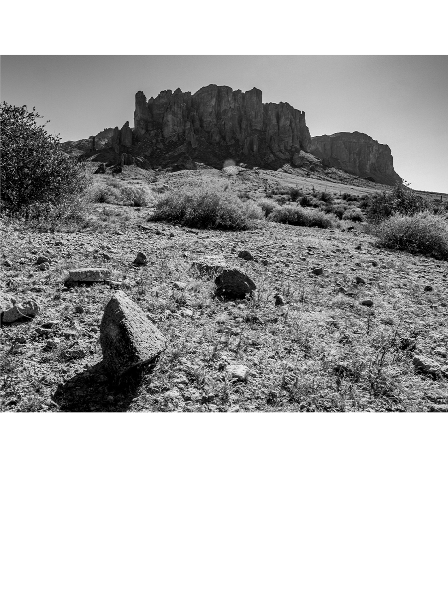 Superstition Mountains, Arizona #14 (Monochrome Collection)
