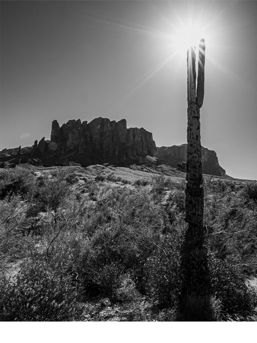 Superstition Mountains, Arizona #8 (Monochrome Collection)