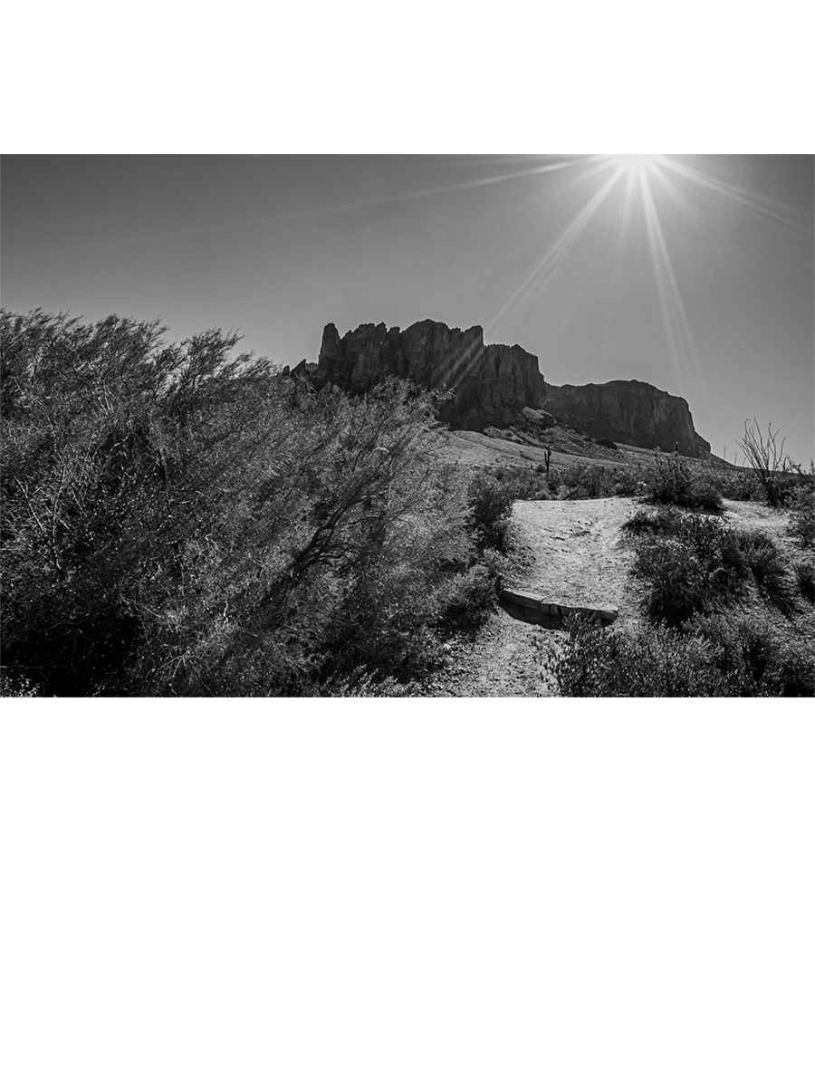 Superstition Mountains, Arizona #1 (Monochrome Collection)