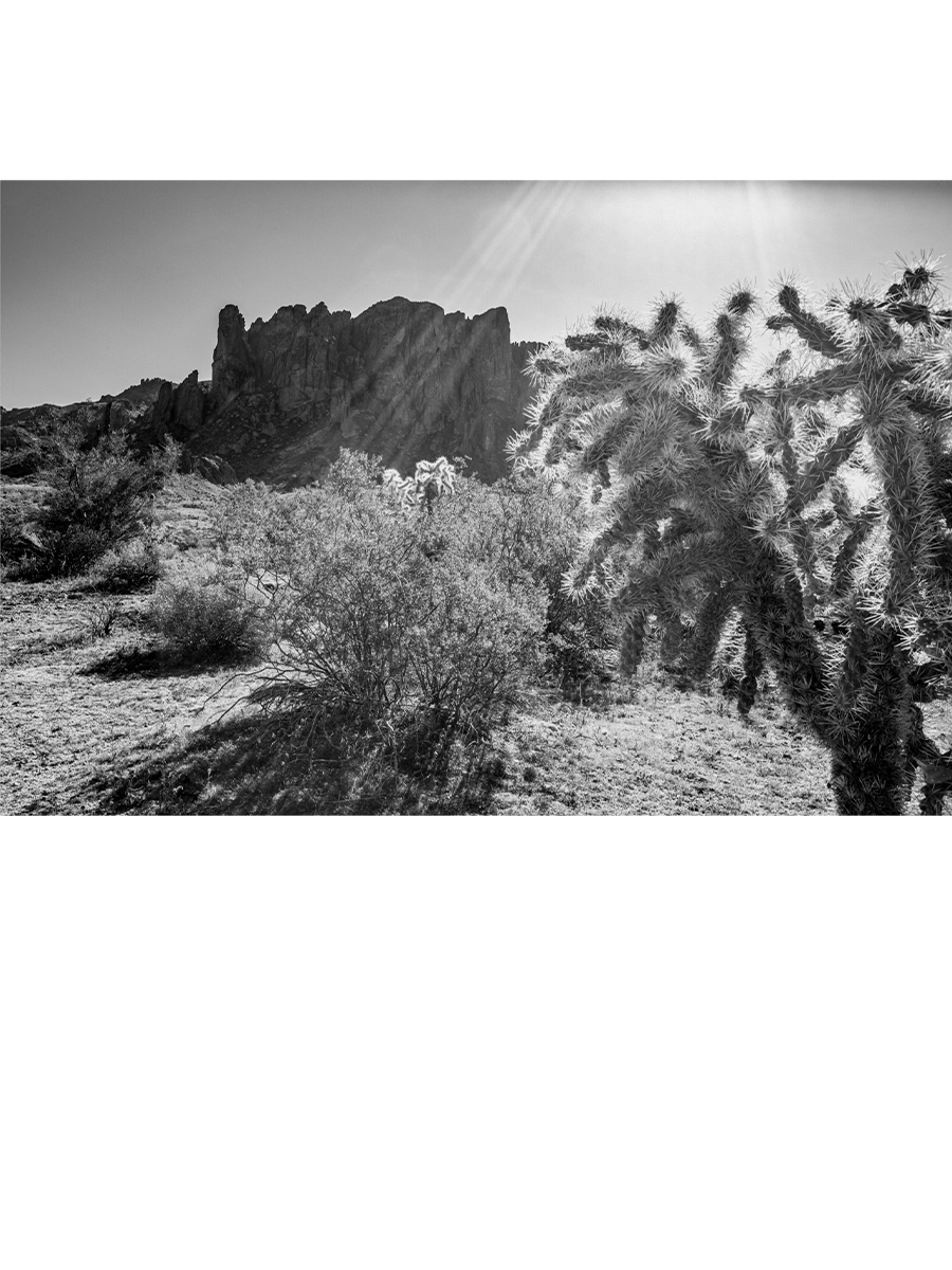 Superstition Mountains, Arizona #9 (Monochrome Collection)