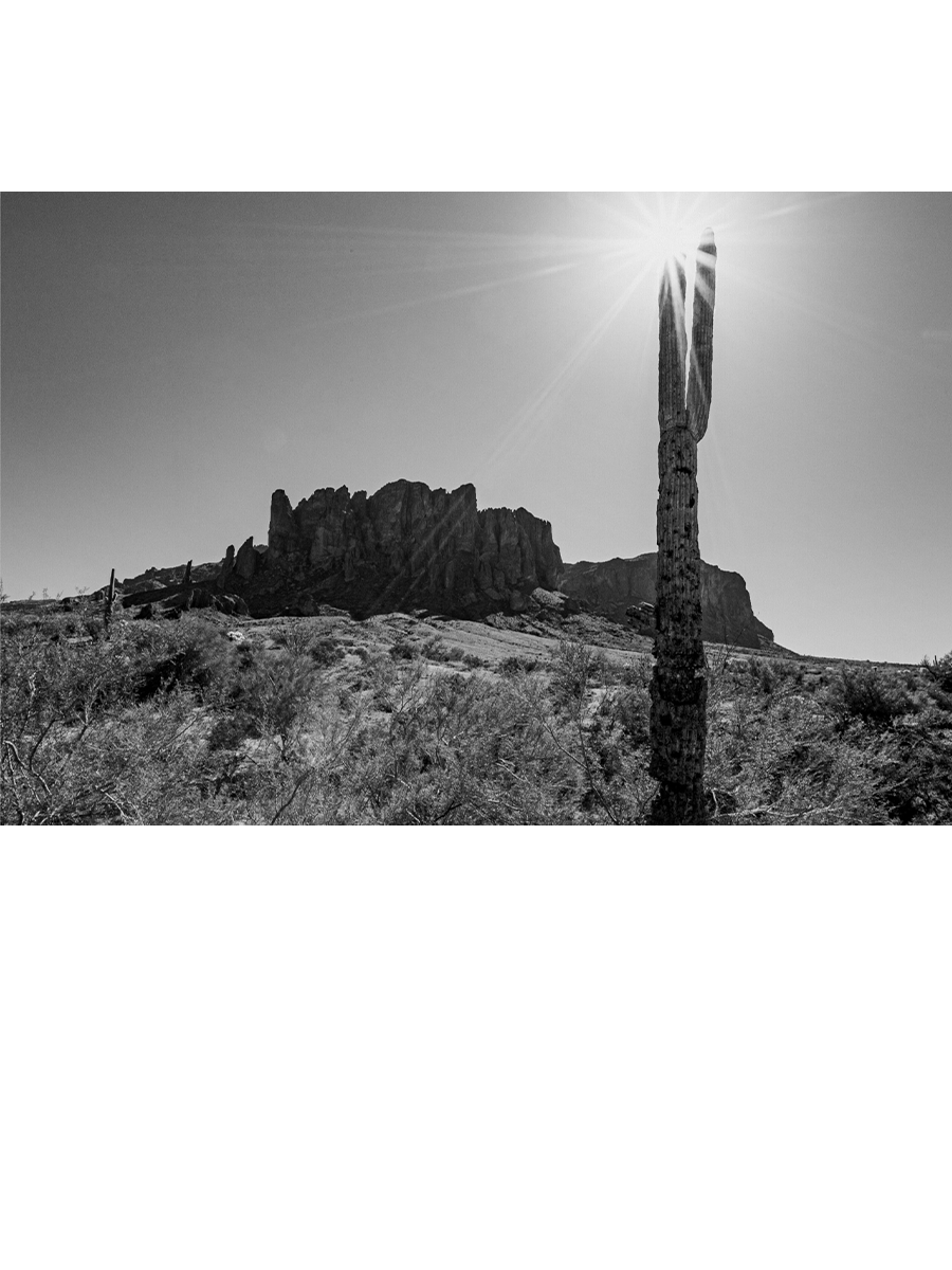 Superstition Mountains, Arizona #7 (Monochrome Collection)