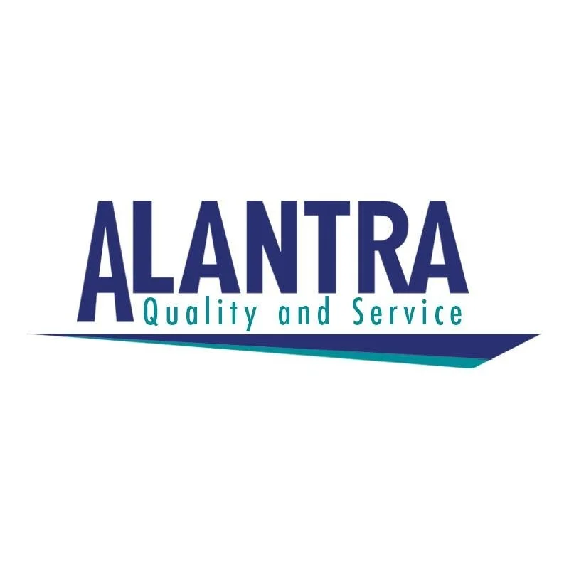 Company logo with the text 'ALANTRA Quality and Service' in navy blue and teal colors.