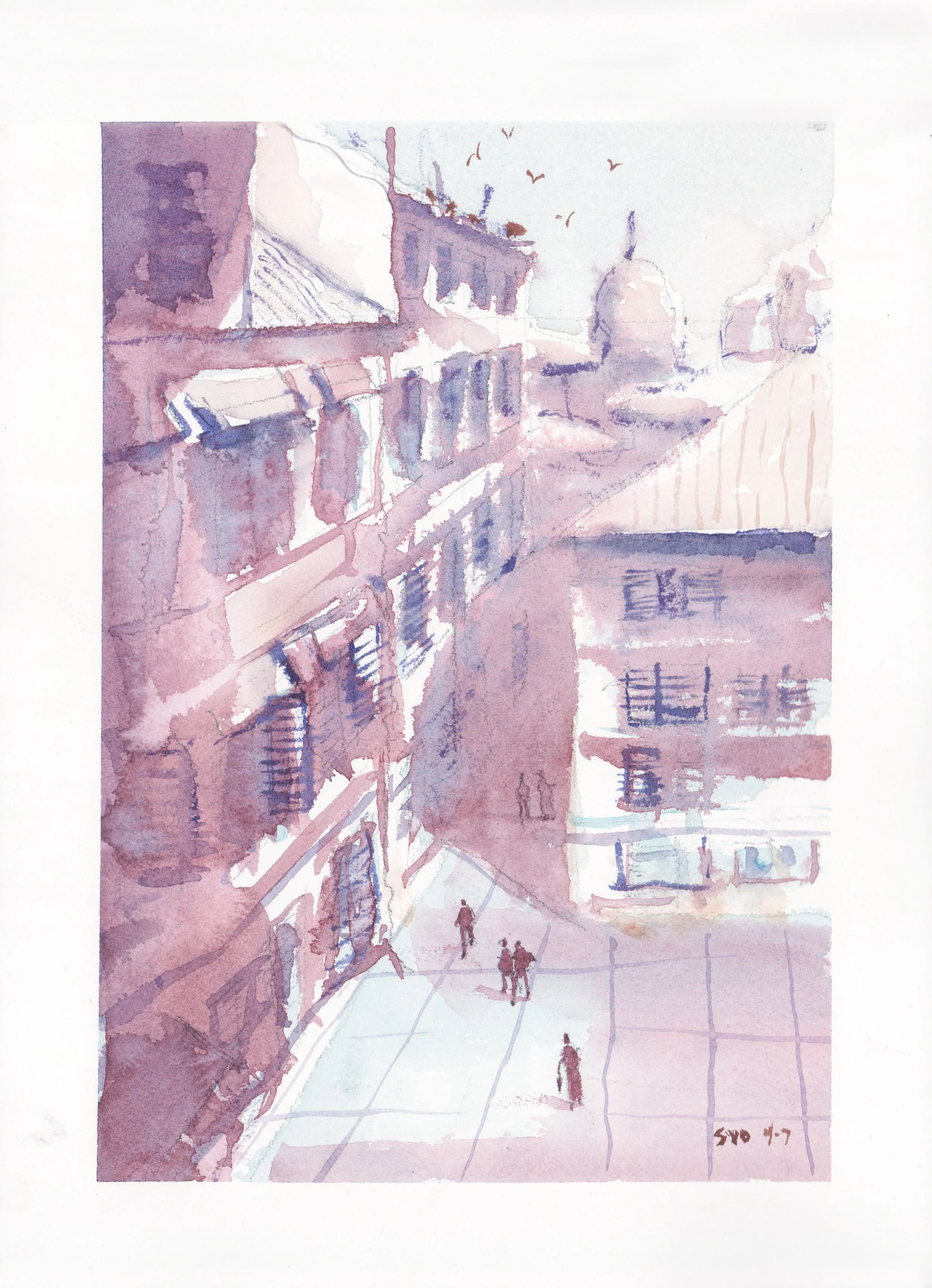 Watercolor - AIP Observational Award of Distinction