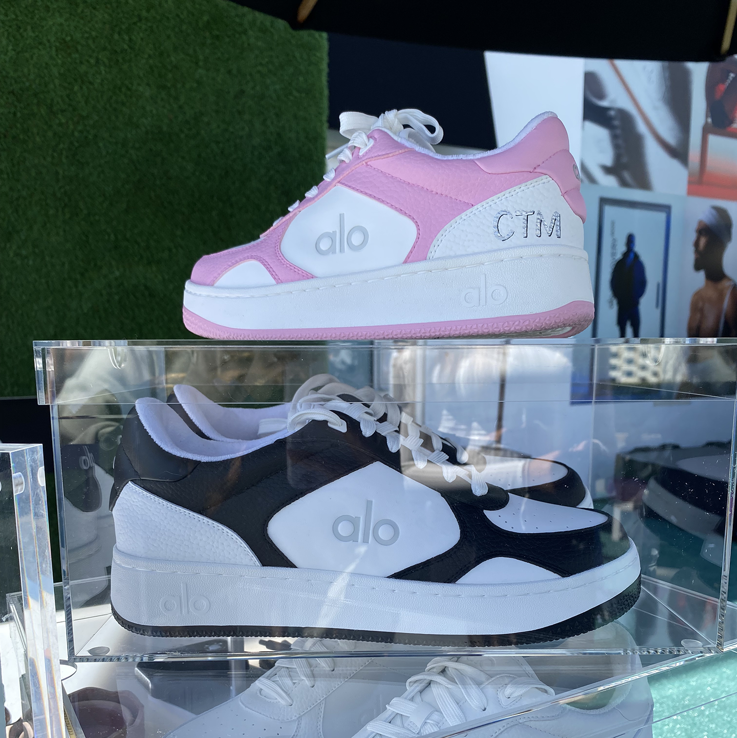 Initials Monogrammed on Heels of ALO shoes