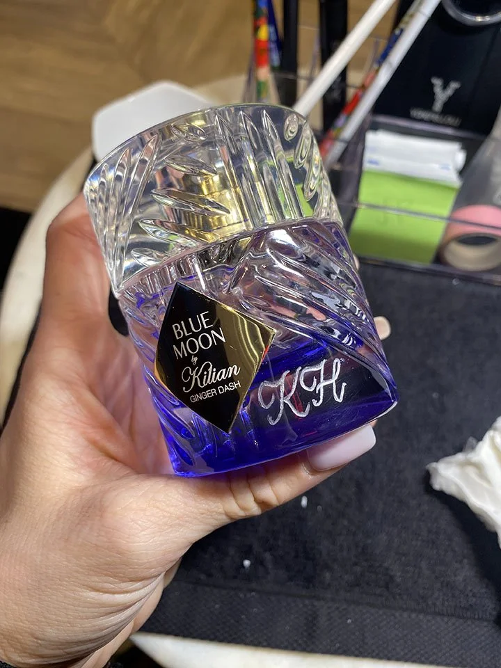 Kilian Hennessy initials engraved on Kilian Fragrance