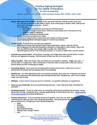 Creative Coping with COVID 19