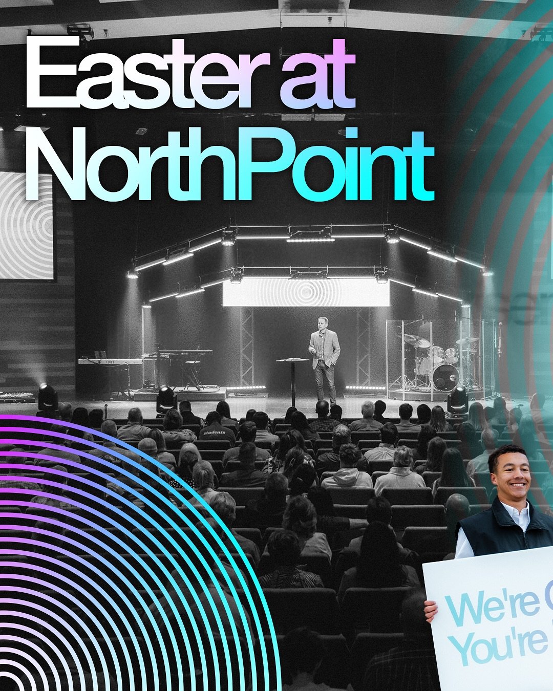 One of my favorite projects this Easter season! Loved getting to recap our Easter services using different design techniques I’ve picked up. Inspired by the incredible carousel posts from @passion.crtv during @passion268 — constantly insp