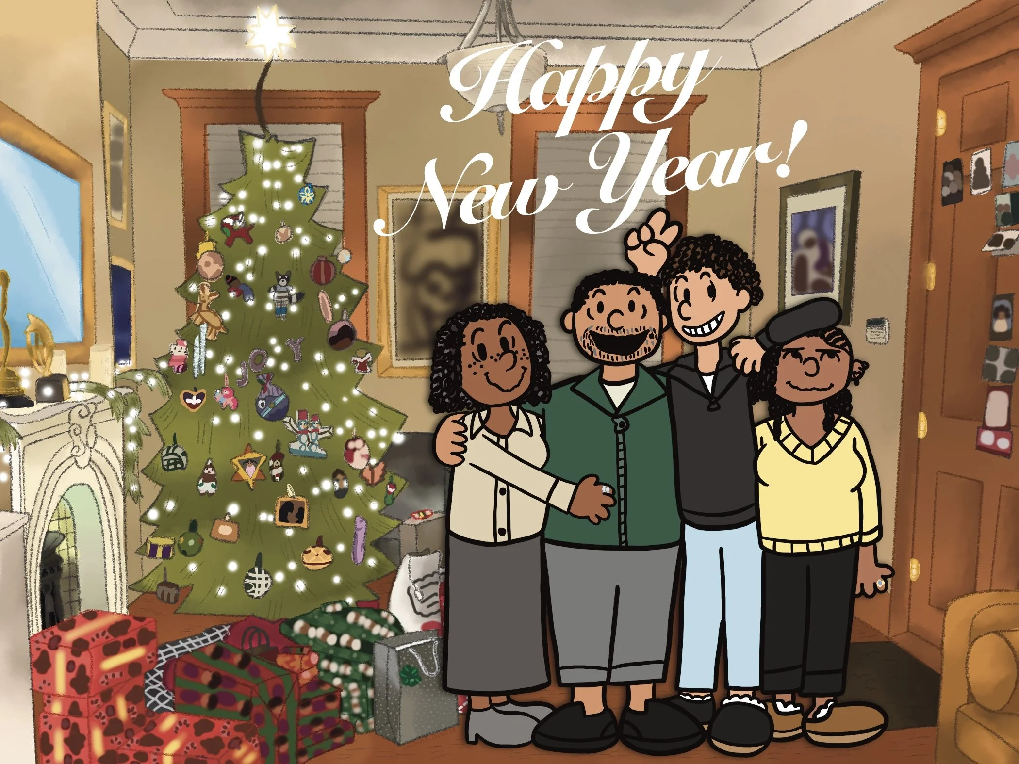 Family Christmas Card 2025, Digital