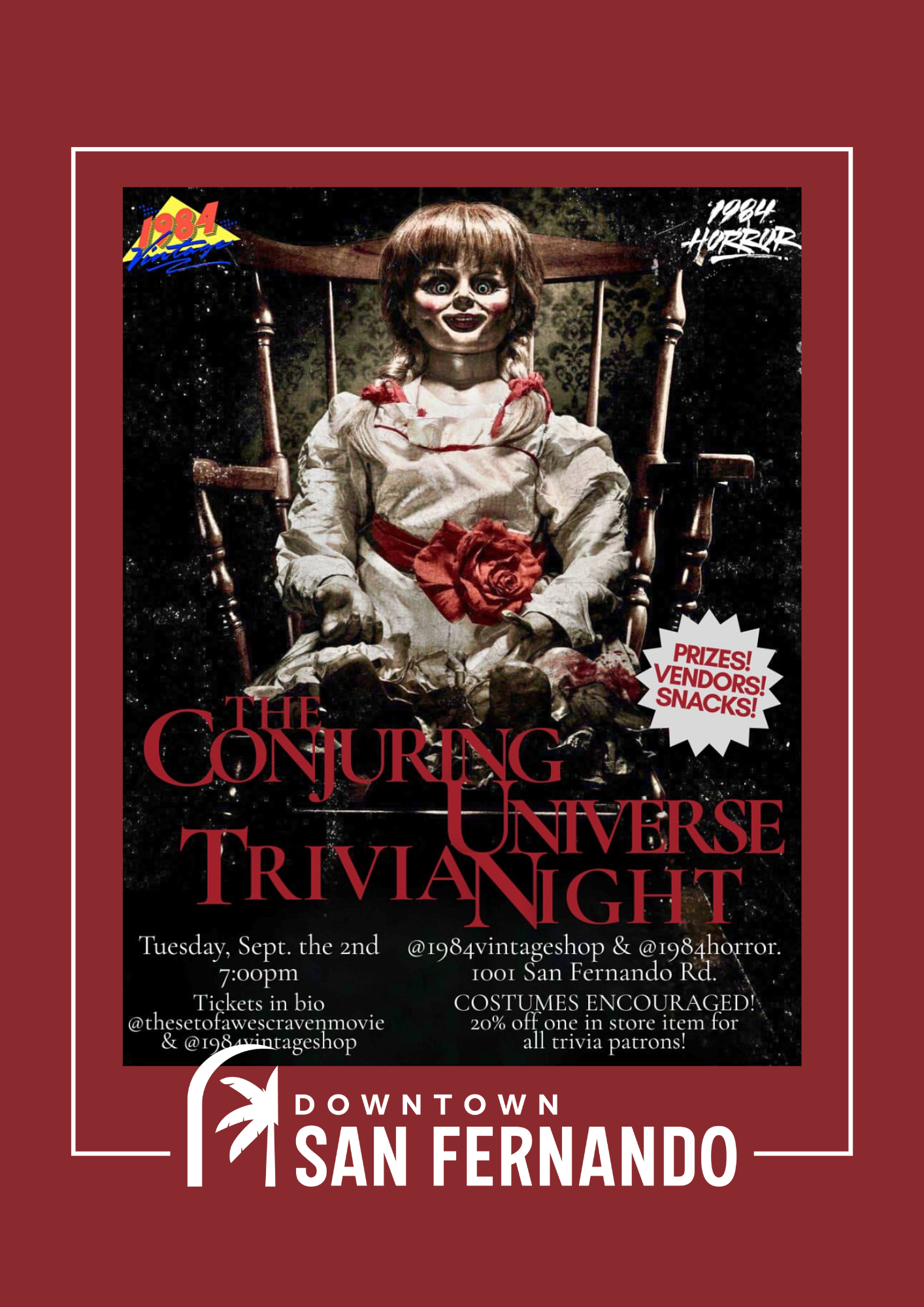The Conjuring Universe Trivia Night @1984Vintage