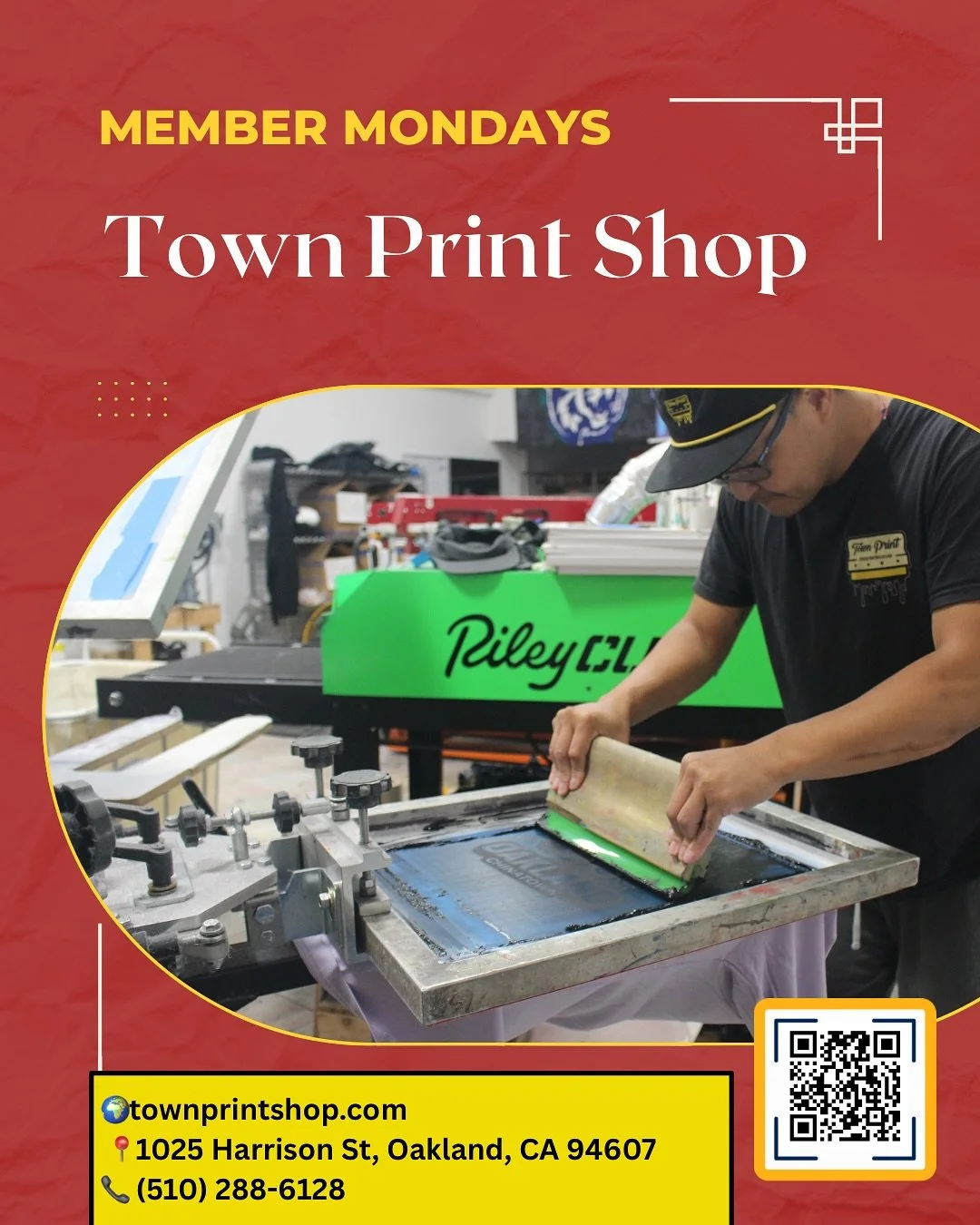 ⭐Member Mondays Spotlight ⭐

This week, we are highlighting Town Print Shop @townprintshop ! Town Print is a custom apparel print shop, specializing in screen printing and direct-to-garment (DTG) printing on a variety of textiles. They have since sup