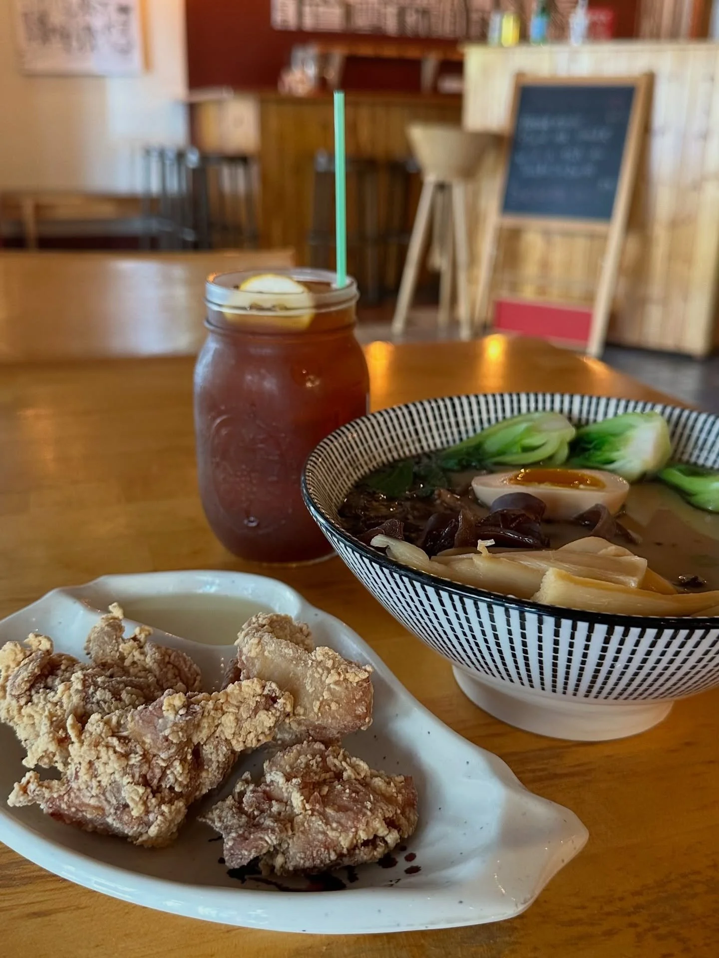 Sobo Ramen @soboramen @houseofsobo is offering a delicious $25 Oakland Restaurant Week menu! Choose from any of their house ramen and get a Chicken Karaage and an ice tea for lunch. 

For dinner they are offering a $65 dinner for two. The menu showca