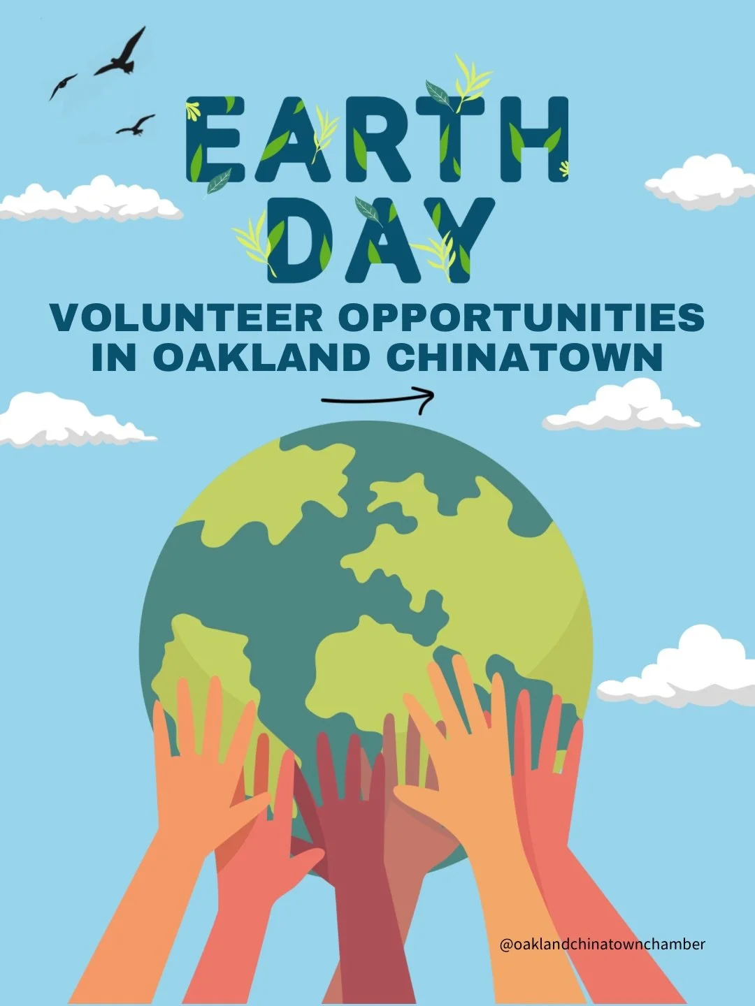 🌱 Celebrate Earth Day by giving back to the community! Join us in supporting Oakland Chinatown through two impactful volunteer opportunities: help green the neighborhood @oakland at the Lincoln Square Park tree planting, or keep our streets beautifu