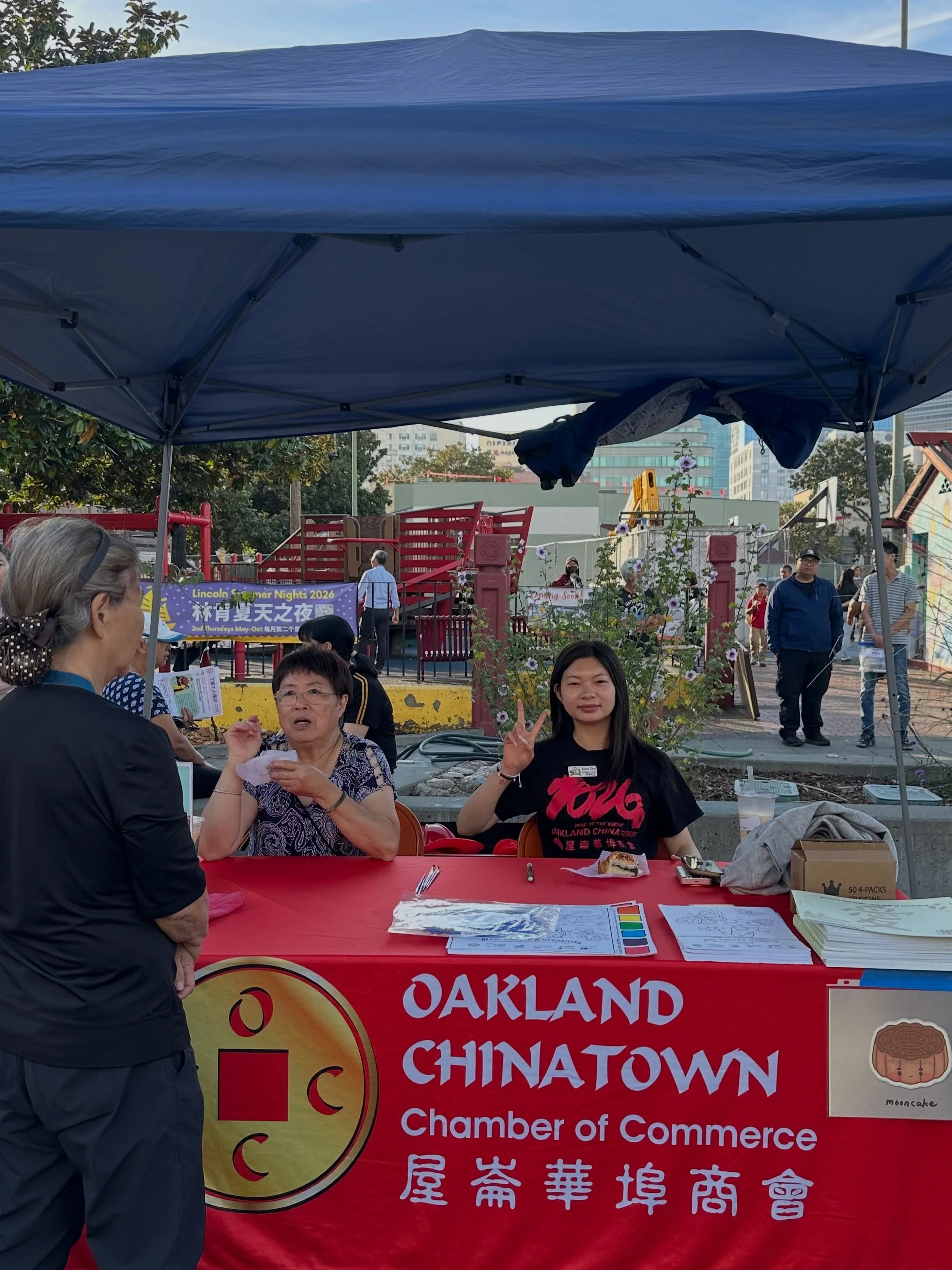 It was a beautiful out in Oakland Chinatown at Lincoln Summer Nights. Even though Lincoln Rec is now underway for reconstruction, we still had a blast at Lincoln Square Park with so many of the local organization, performances, and music. 

Lincoln S