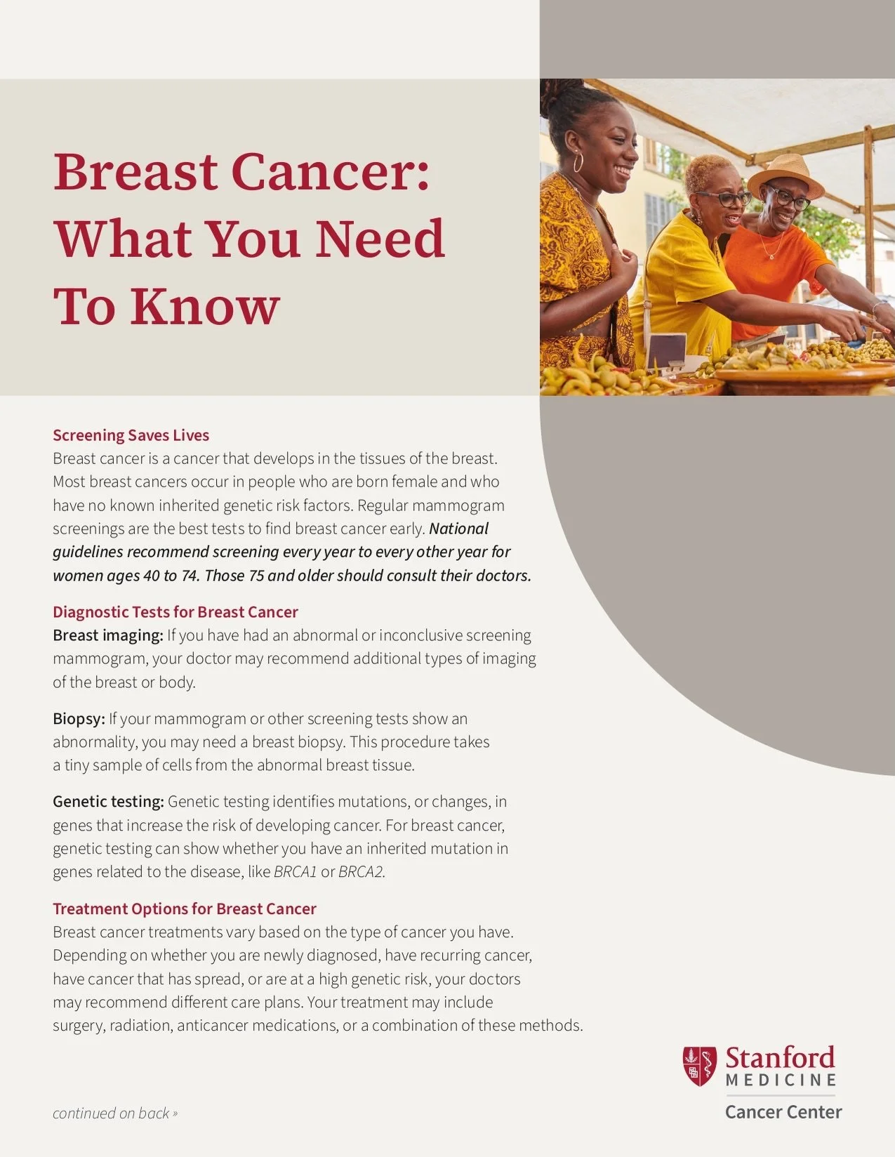 October is Breast Cancer Awareness Month! This month is an opportunity to raise awareness about breast health, encourage early detection, and connect our community with valuable health resources.

Today, we&rsquo;re highlighting Stanford Health Care 