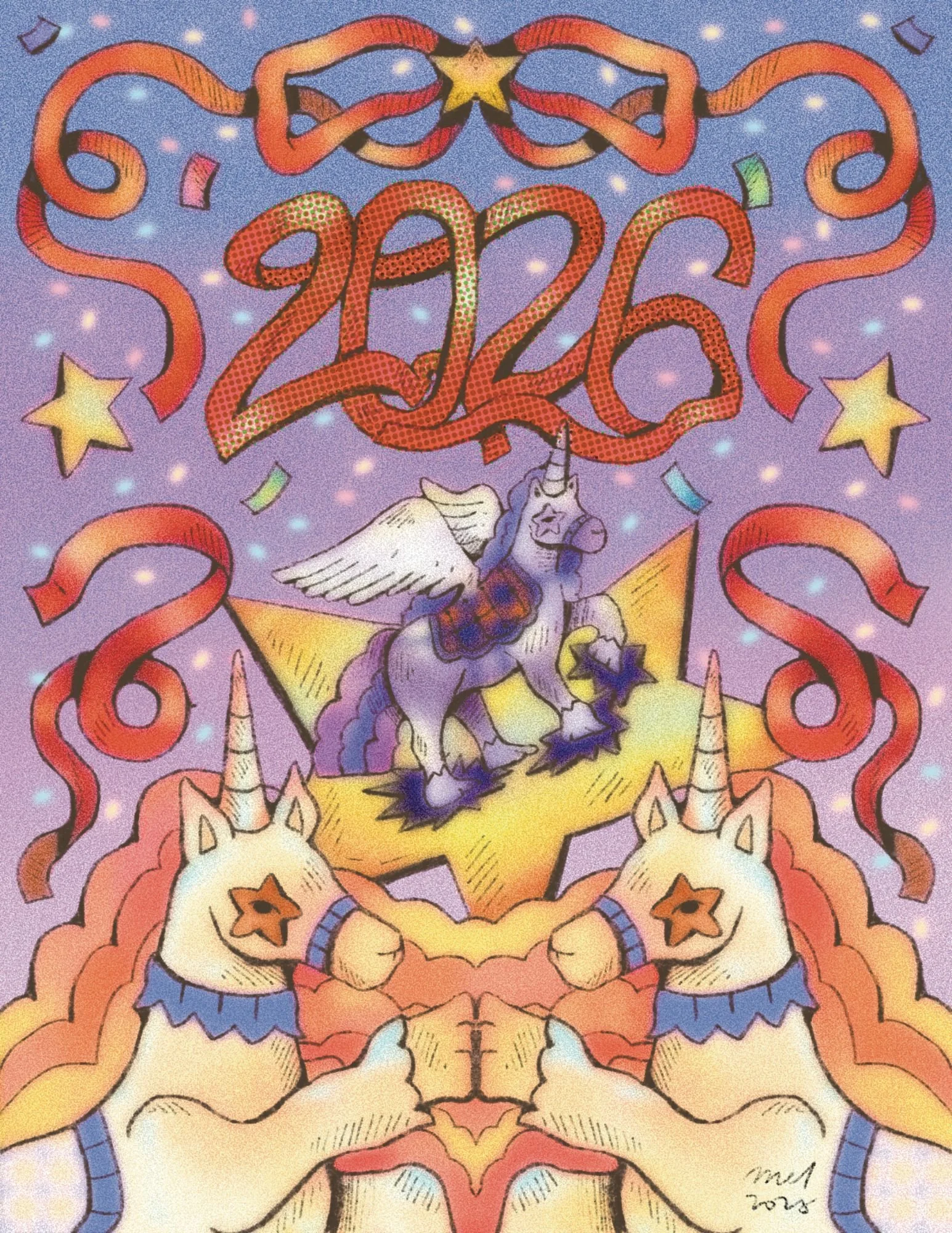 Calendar design 2026 (Unicorn)