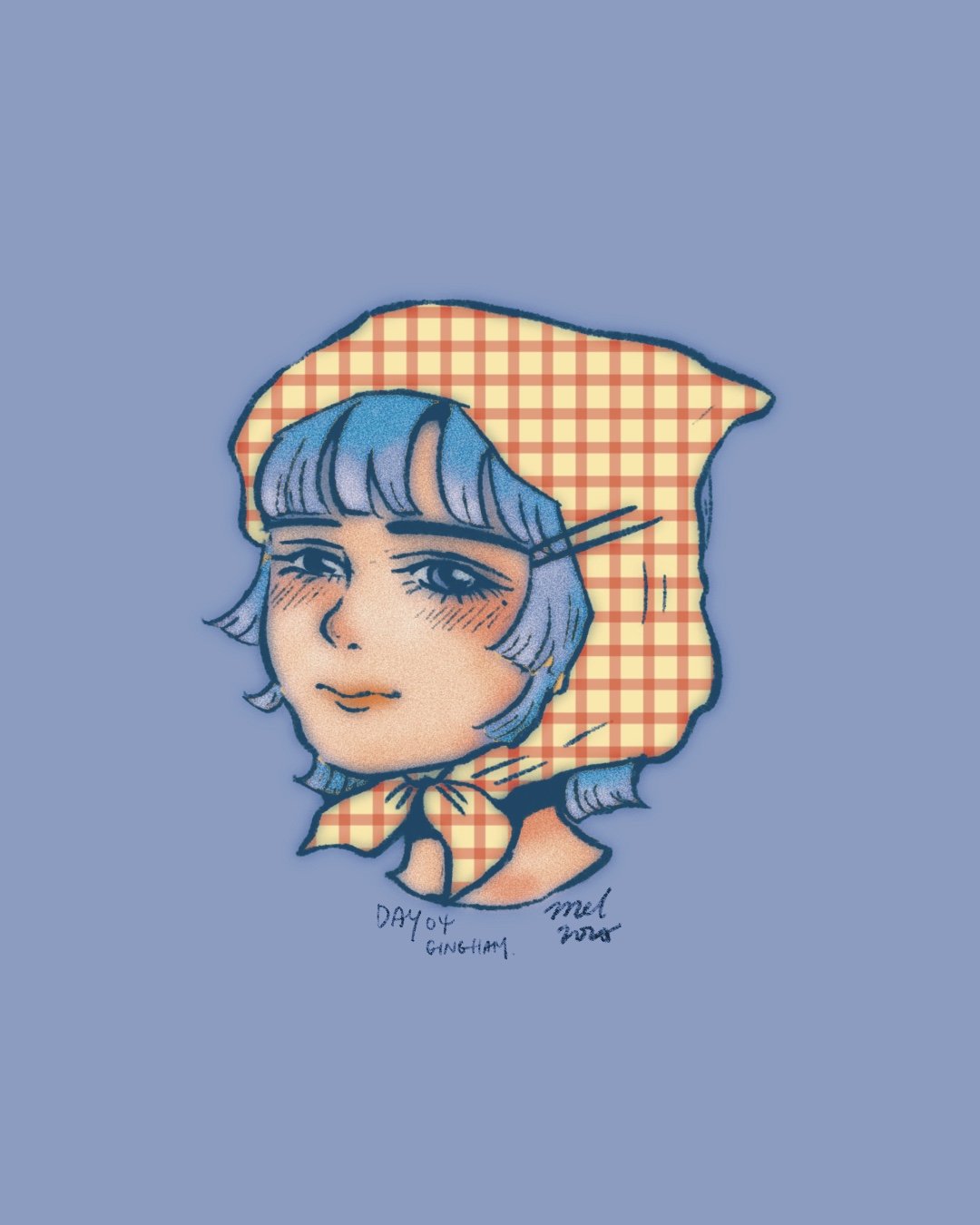 Peachtober  Gingham