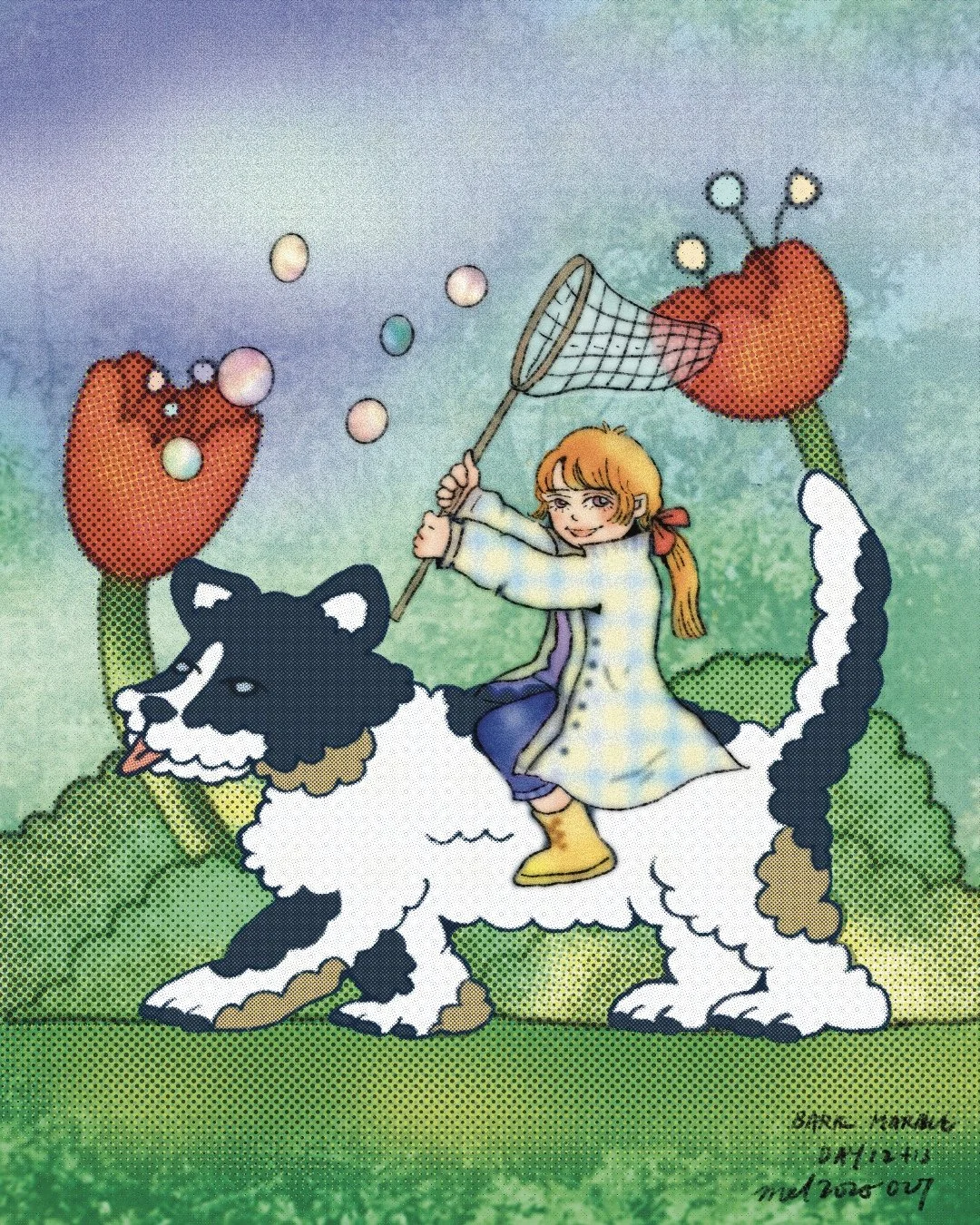 Peachtober  Bark & Marble