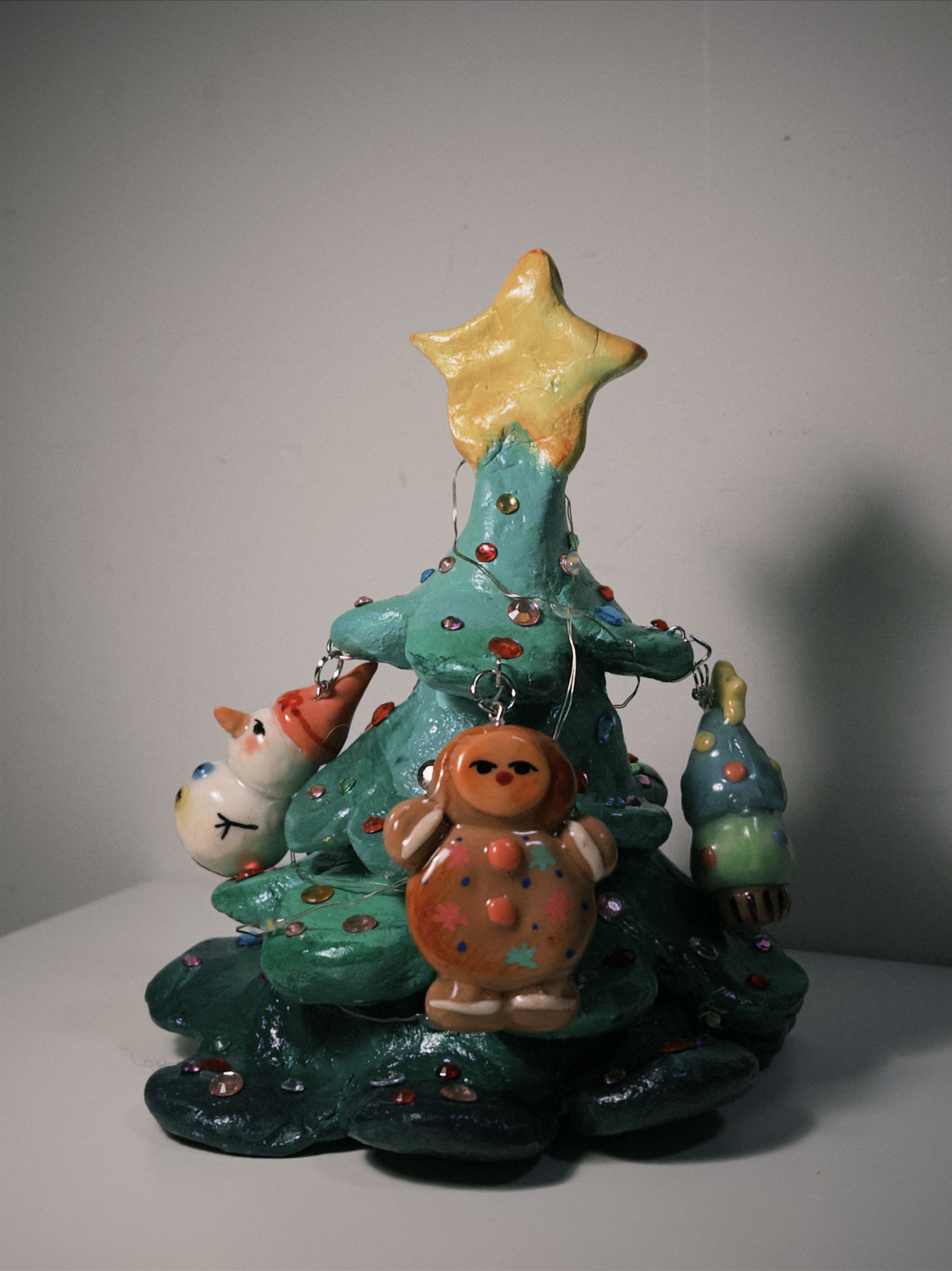 Handmade Air dry clay Christmas Tree