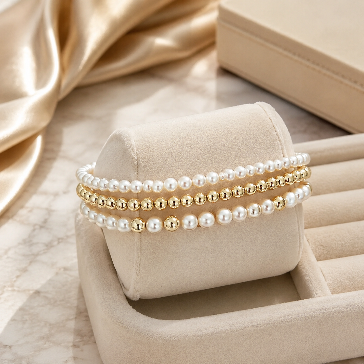 Pearl Stackable Bracelets