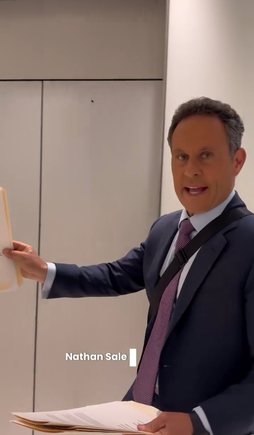 June 17, 2026 - Filming Brian Kilmeade as he gives a rundown for Instagram of what will be discussed as he guest hosts the Ingraham Angle.