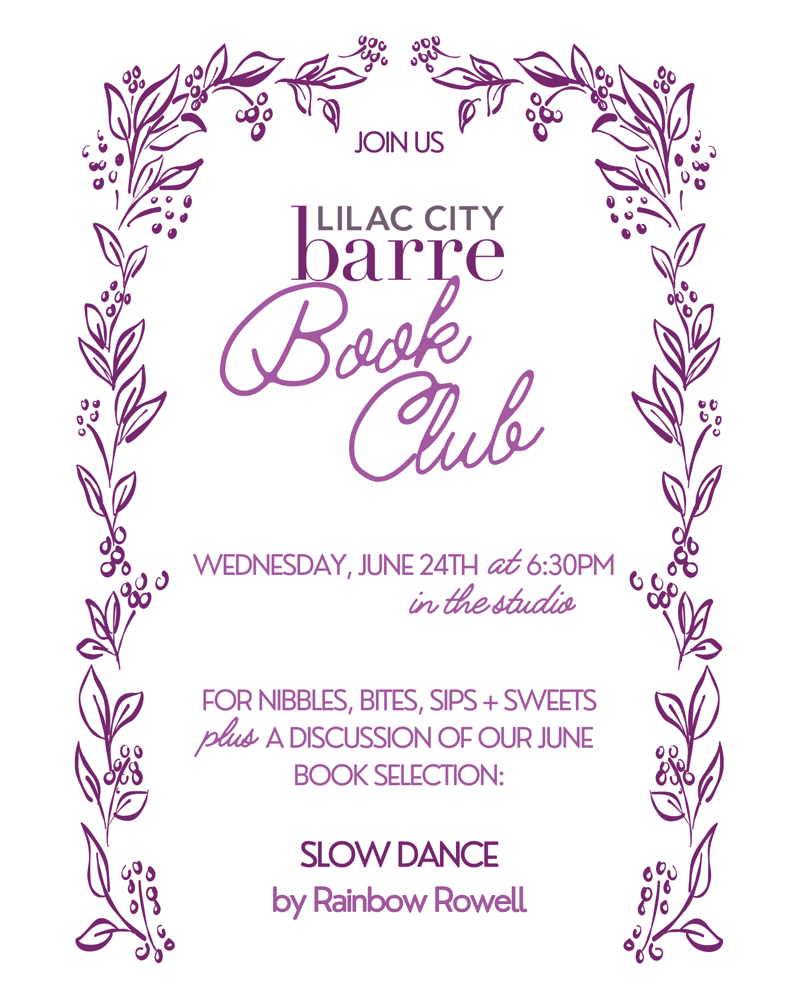 Book Club - Slow Dance: A Novel