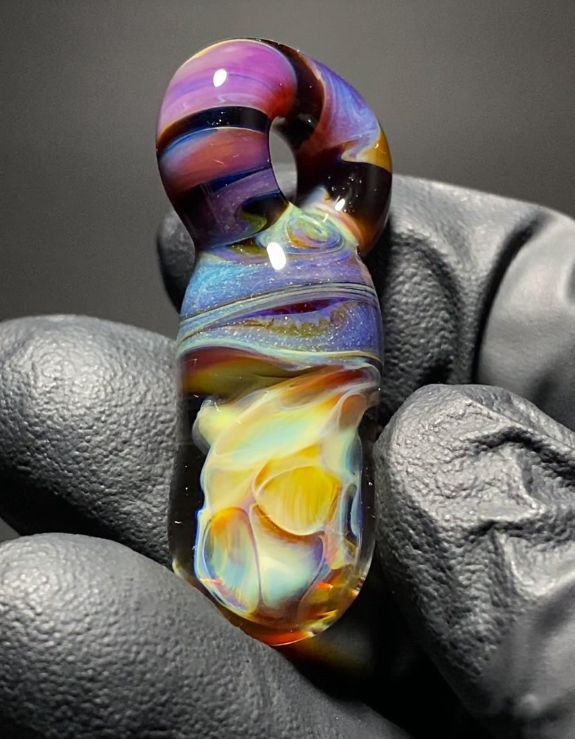 Mini Color Chaos Honeycomb Pendant