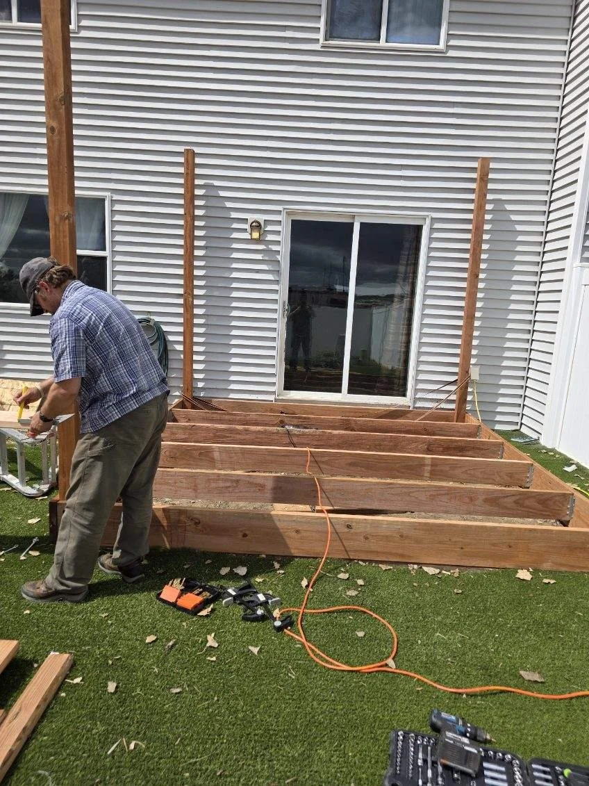 preparing trellis brace beams