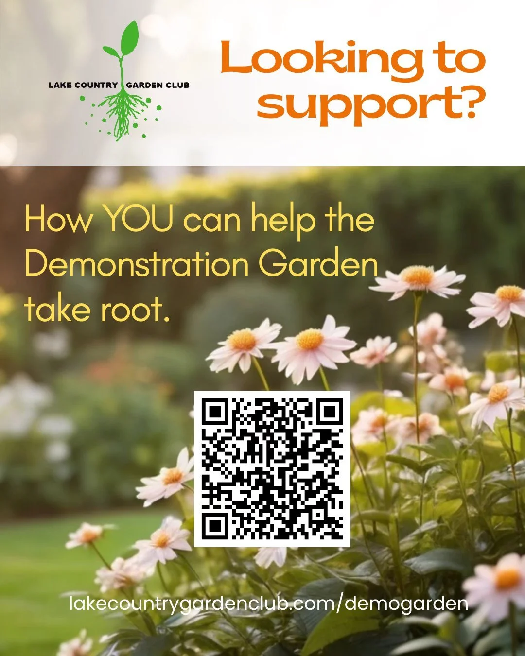 There are so many ways to help our future Demonstration Garden take root!

Volunteer support
Helps with future planting days, weeding, watering and garden maintenance. It turns hard work into shared community pride.

Financial contributions
Help us t