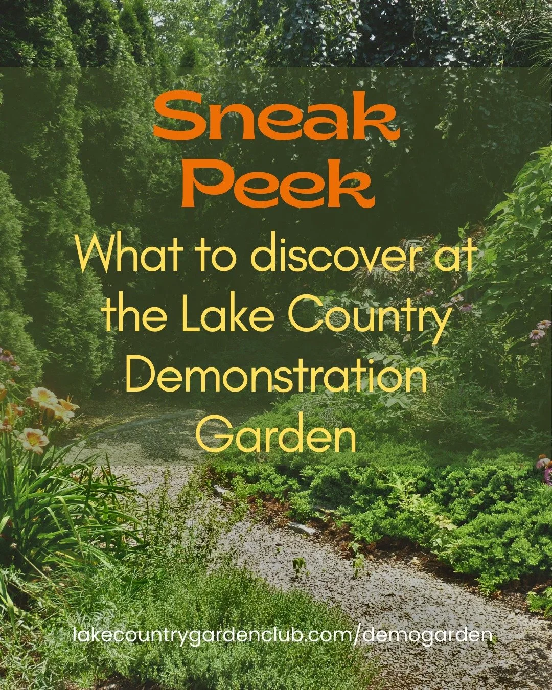 Our Demonstration Garden is designed as a living classroom, with different garden areas that show how thoughtful plant choices and design can support the Lake Country climate, wildlife and community. Here&rsquo;s a peek at what&rsquo;s planned &mdash