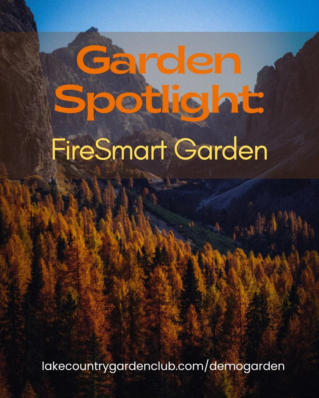 Beauty and safety can grow side by side.
Our FireSmart Garden will demonstrate how smart plant choices, spacing and maintenance can help reduce wildfire risk around homes &mdash; without giving up colour, texture or curb appeal.
Visitors will learn h