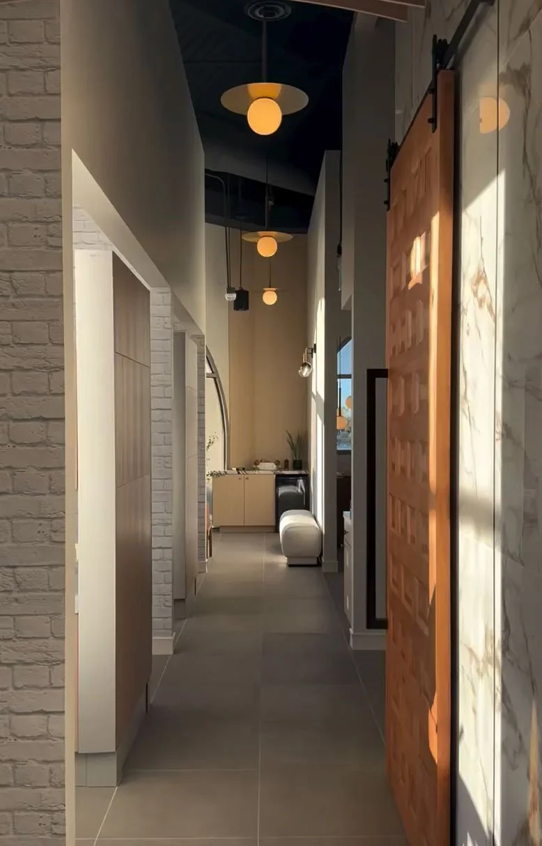 Hallway between treatment rooms