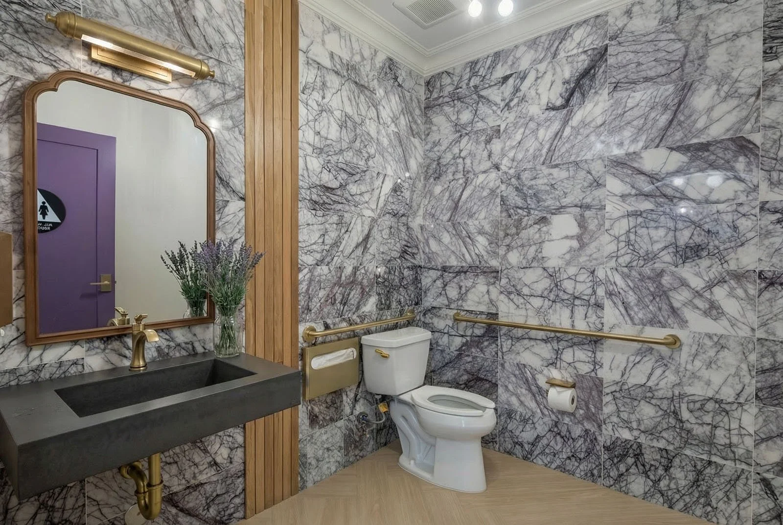 ADA guest bathroom for children and team.