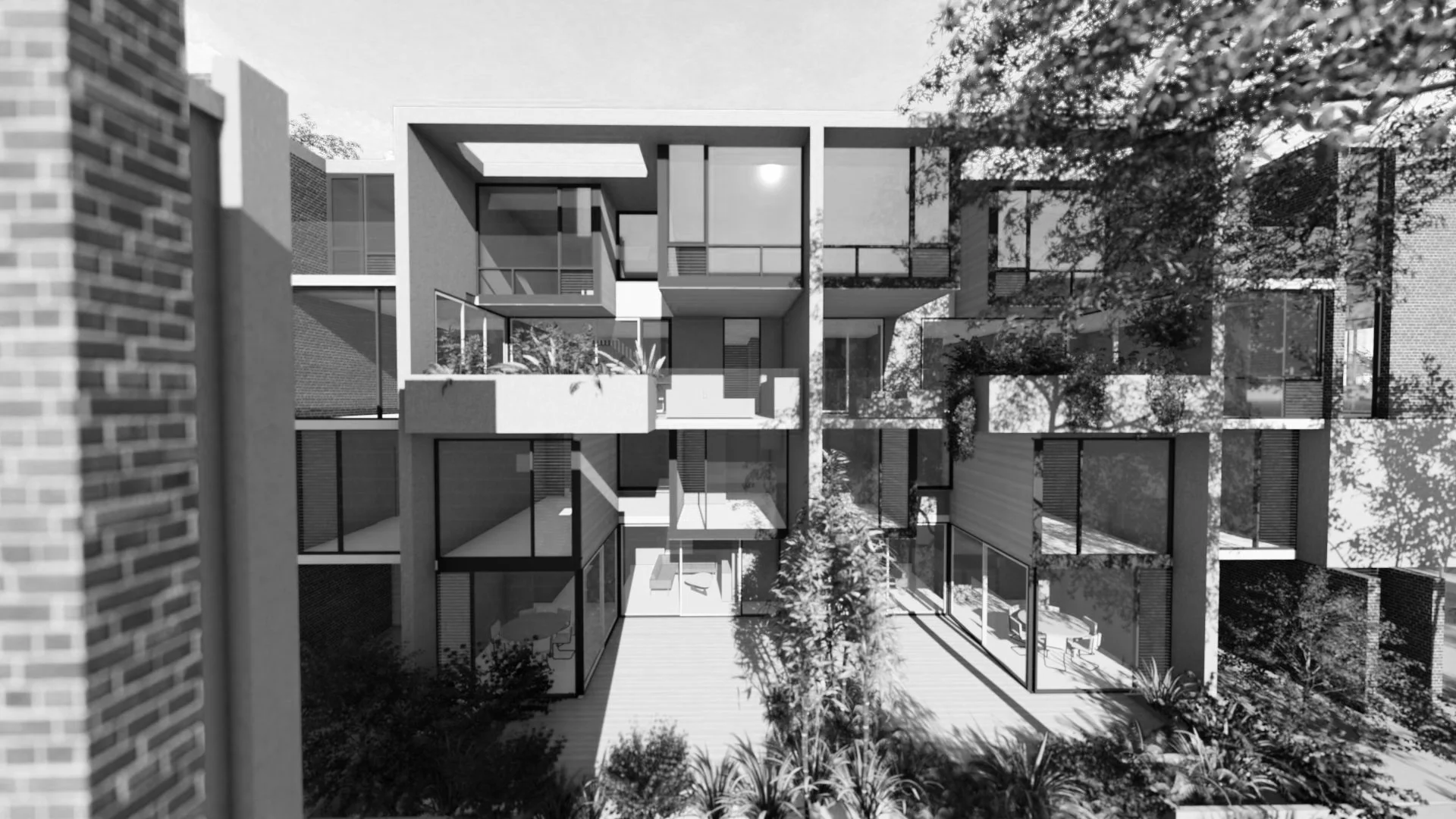 Eton Road Townhouses and Apartments - Stacked Maisonette Concept 2017 I AJC Architects 
