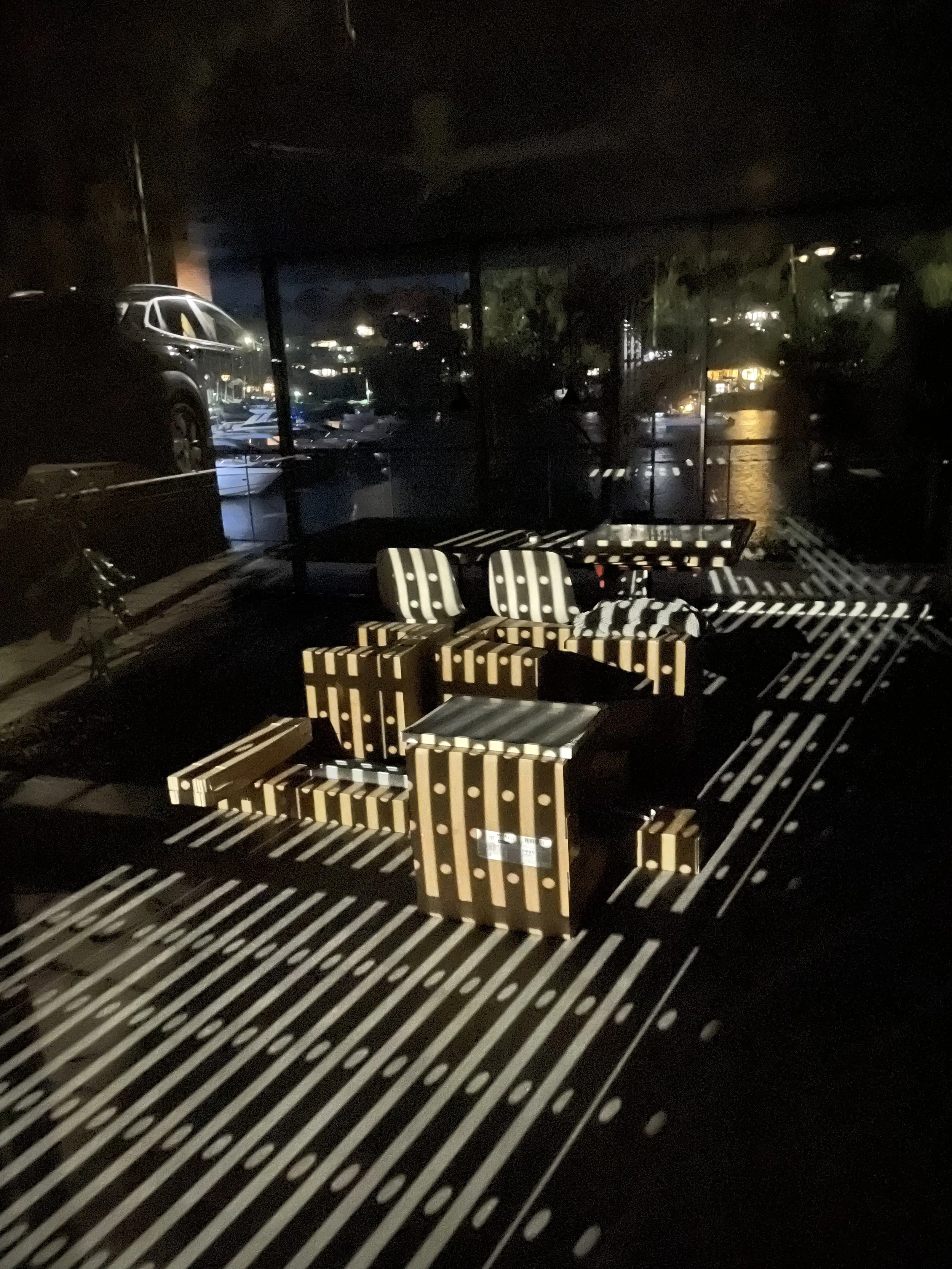 Kai'Mia Secondary Dwelling Newport 2023 Moving In - Night time