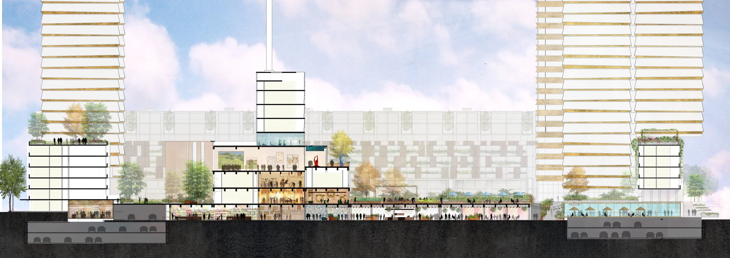 Bushells Factory Redevelopment 2018 - AJC Architects with BVN - Concept Masterplan