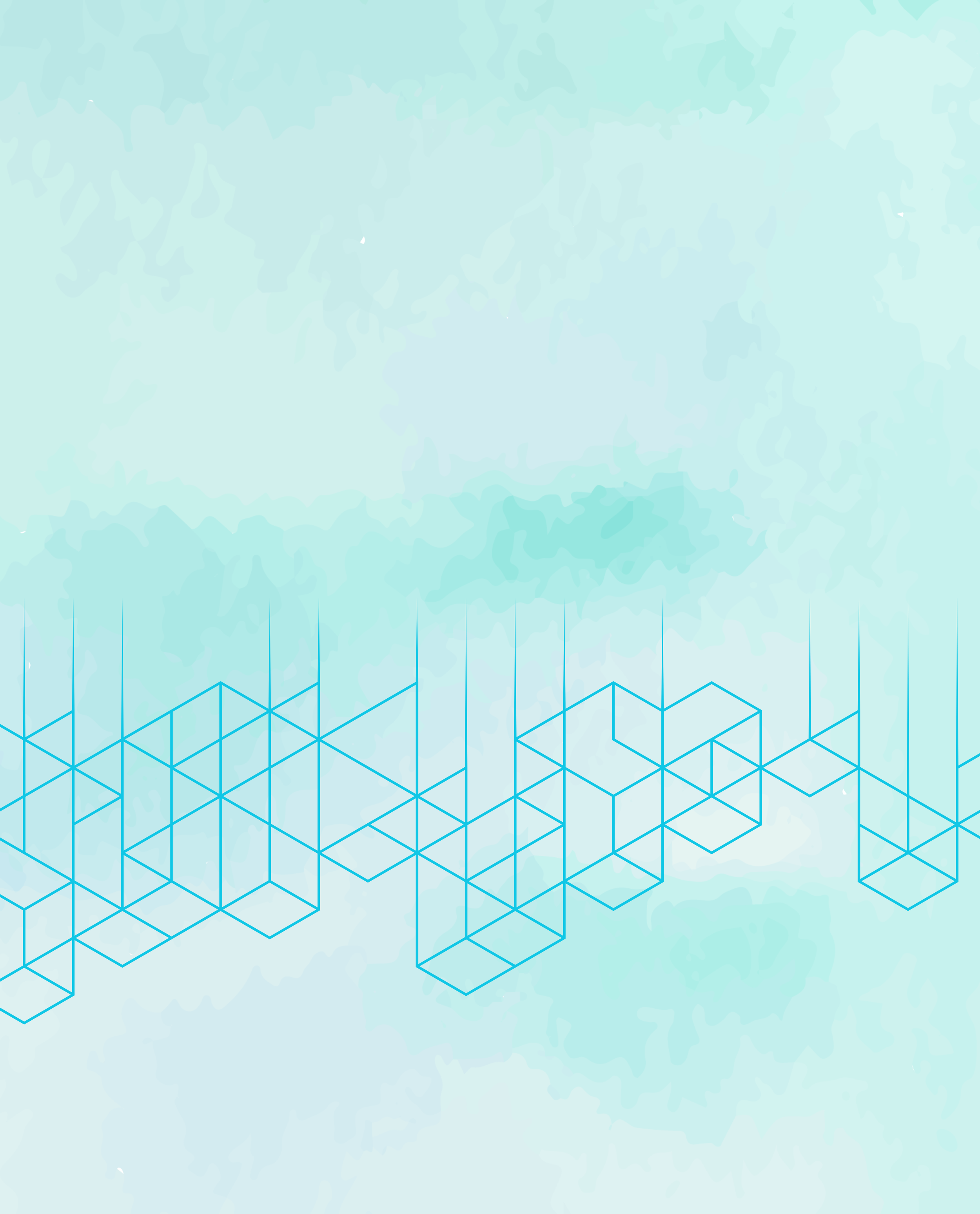 Picture of geometric shaps falling like rain