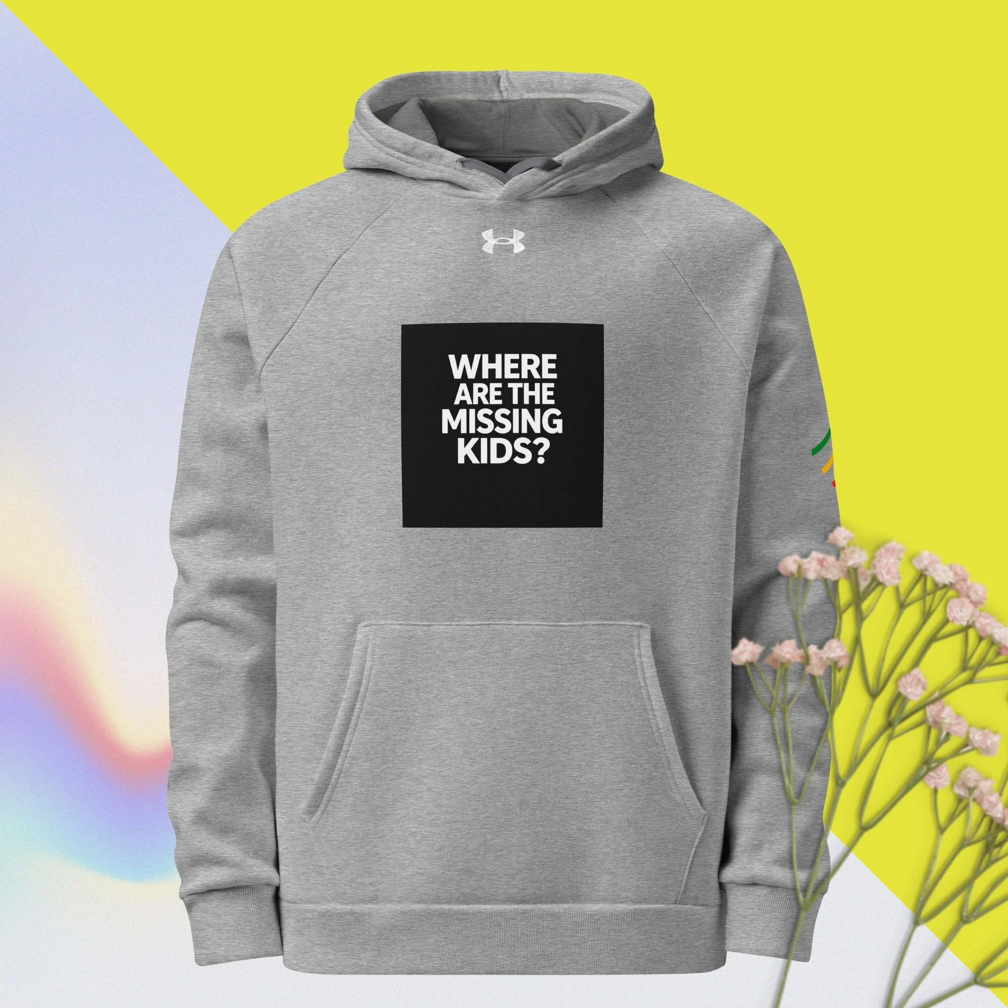 WHERE ARE THE MISSING KIDS?   Under Armour® hoodie