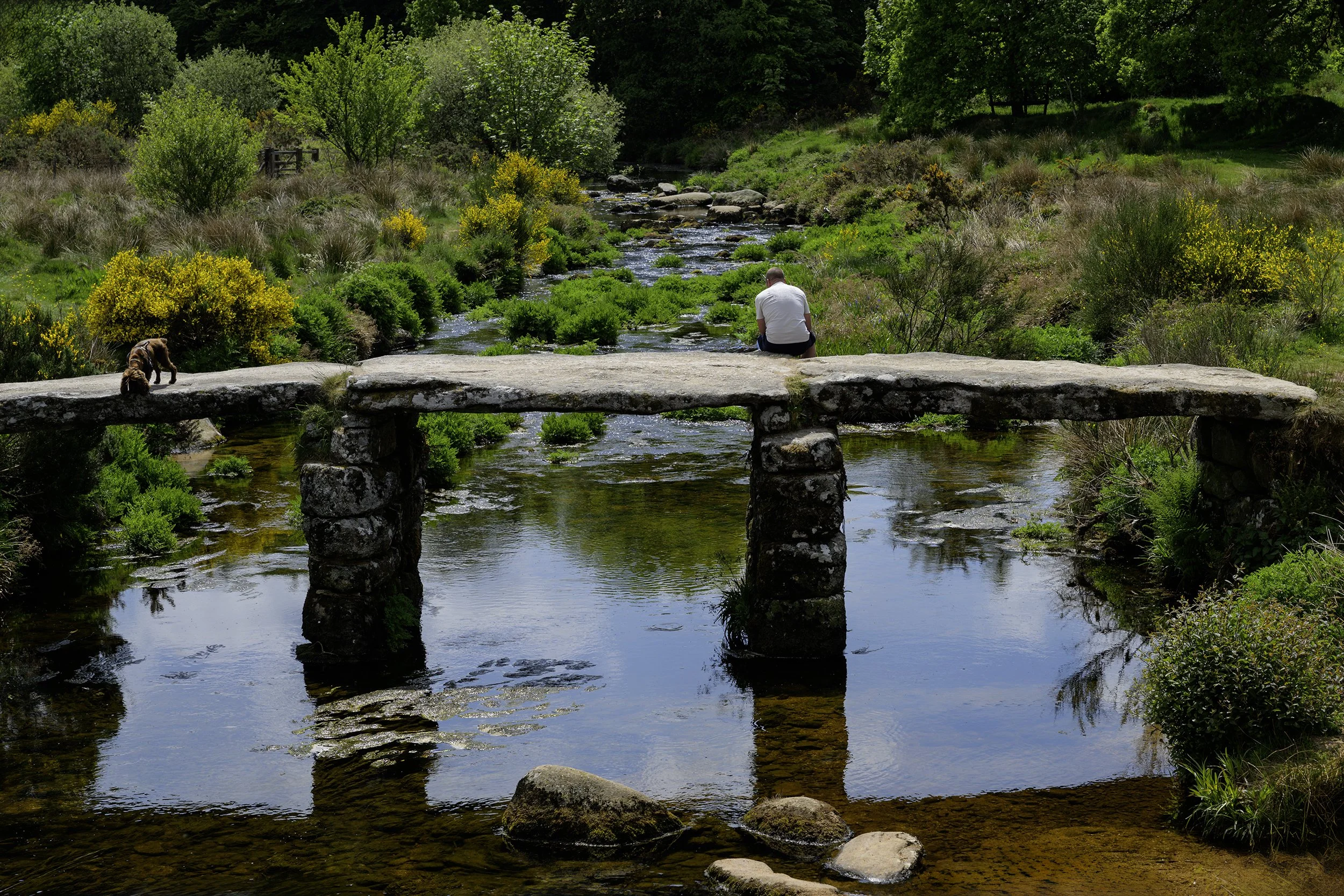 Postbridge;clapper bridge;Dartmoor;Devon