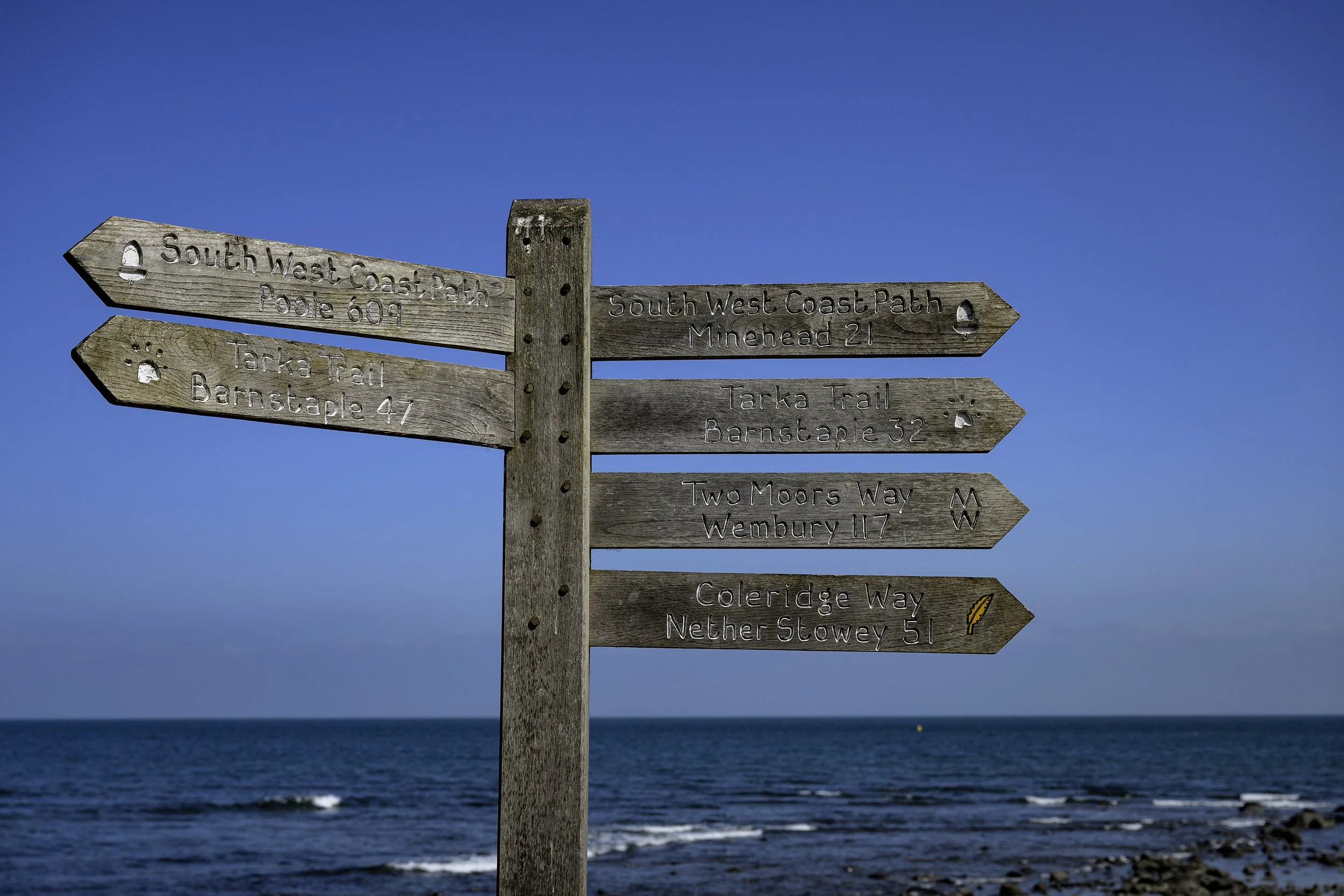 Lynmouth signpost