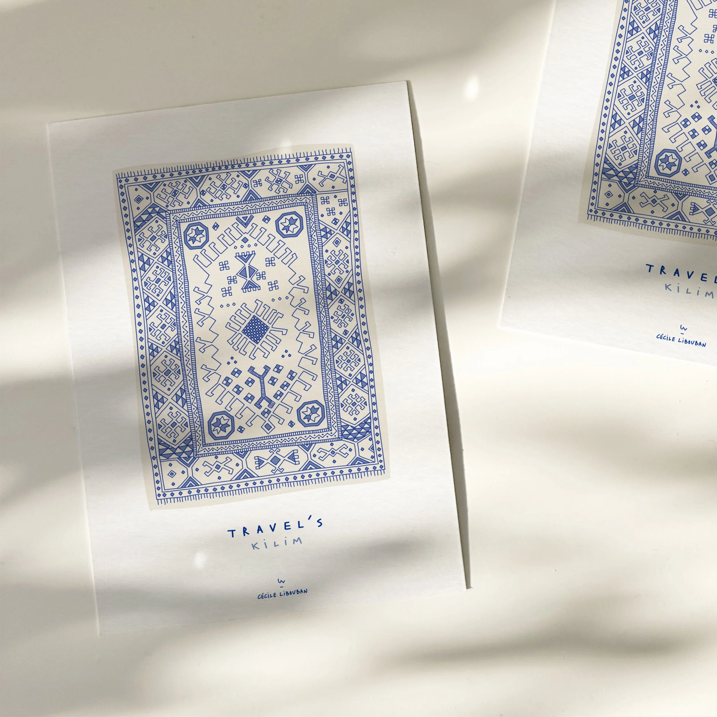 TRAVEL'S KILIM — Carte de vœux illustrée