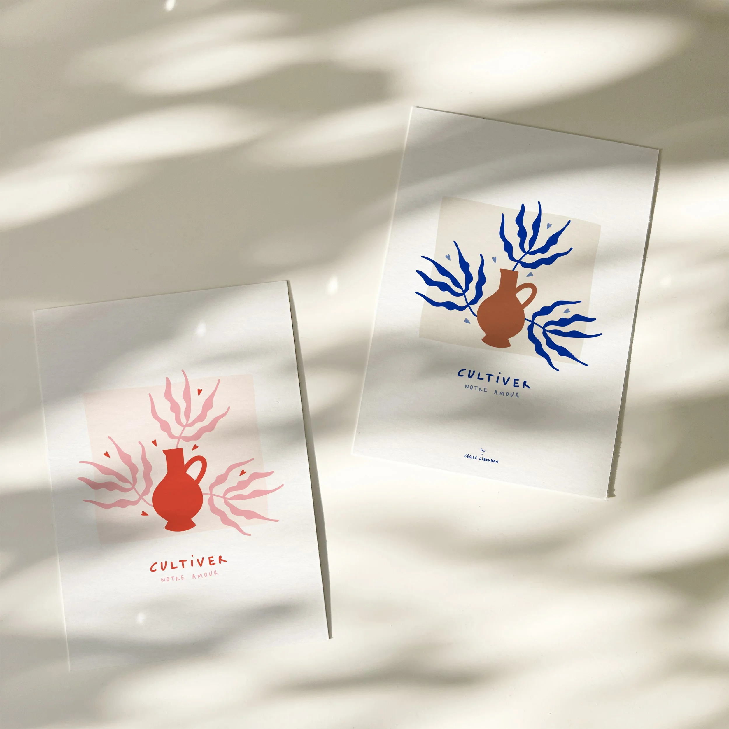 LOVE GROWS — Carte de vœux illustrée