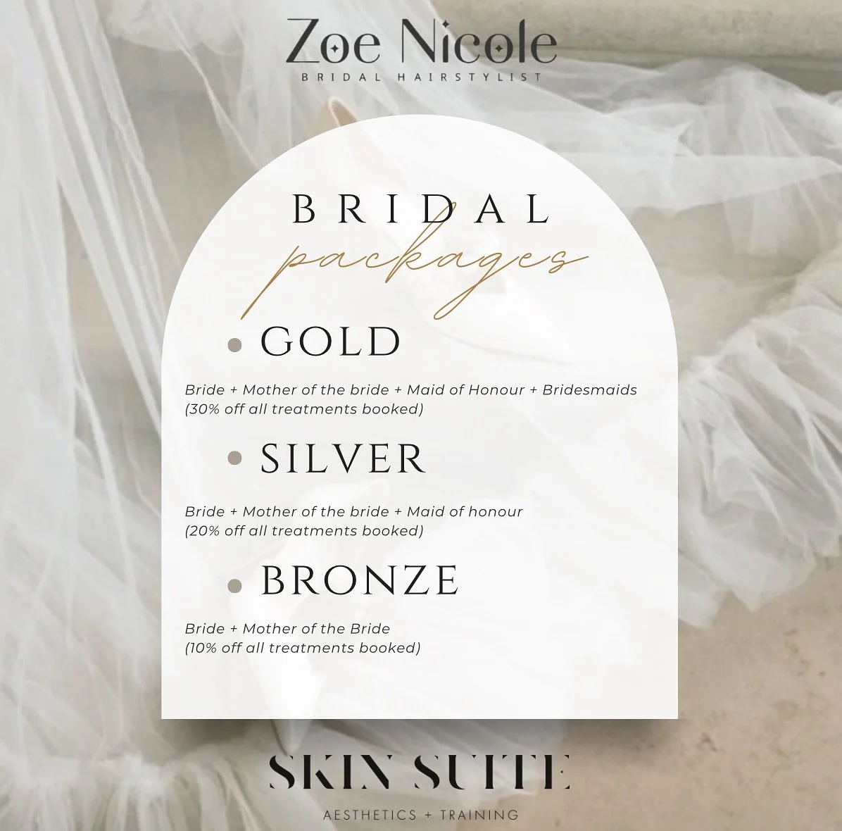 💍 T E A M  B R I D E 💍

Skin Suite Aesthetics has teamed up with Zoe Nicole Bridal Hairstylist to provide you with the ultimate AESTHETIC BRIDAL PACKAGES

Zoe is based in Slaithwaite, Huddersfield and owns a multi-award-winning bridal hairstyling b